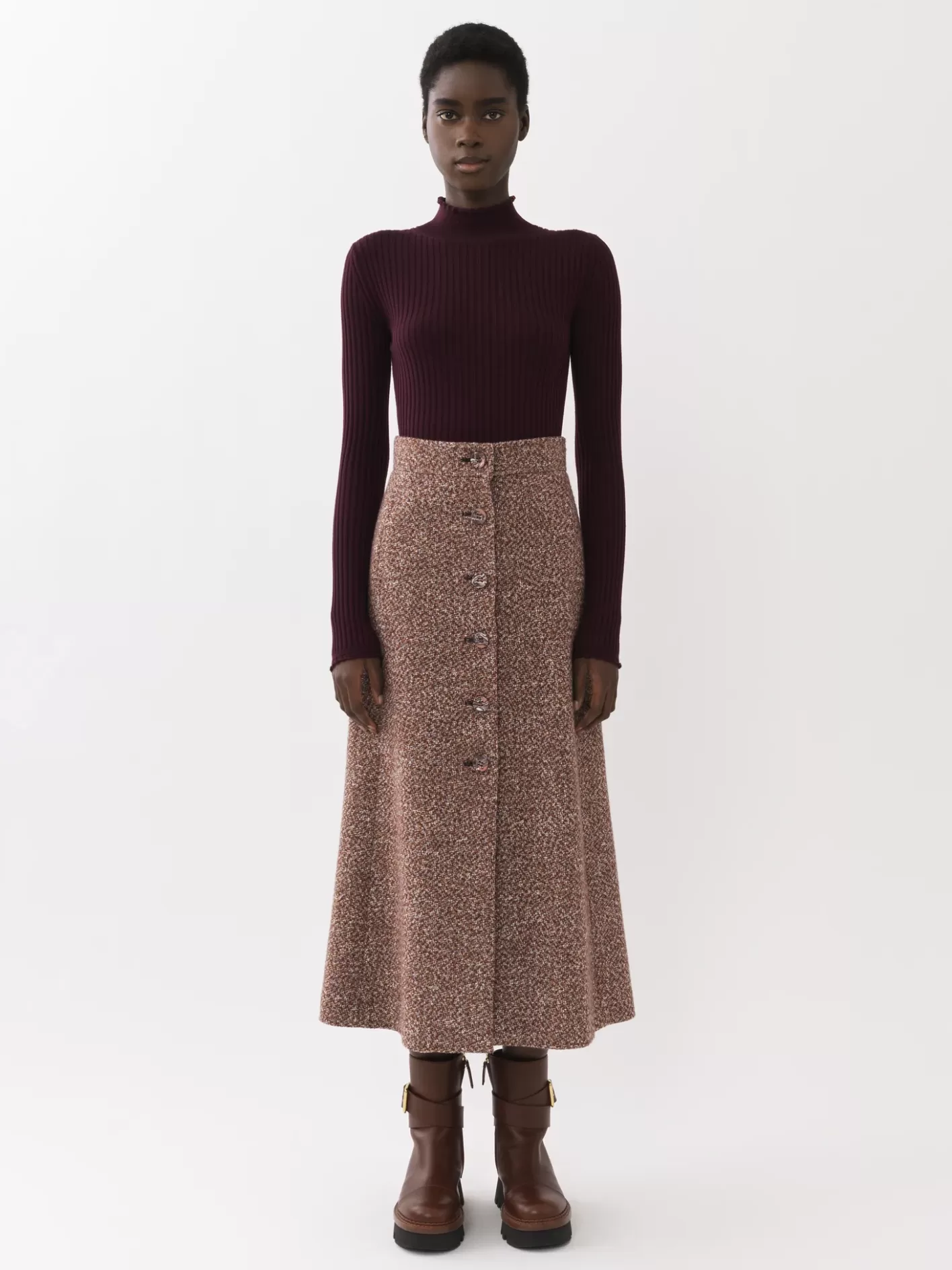 Best Sale Chloé A-Line Midi Skirt