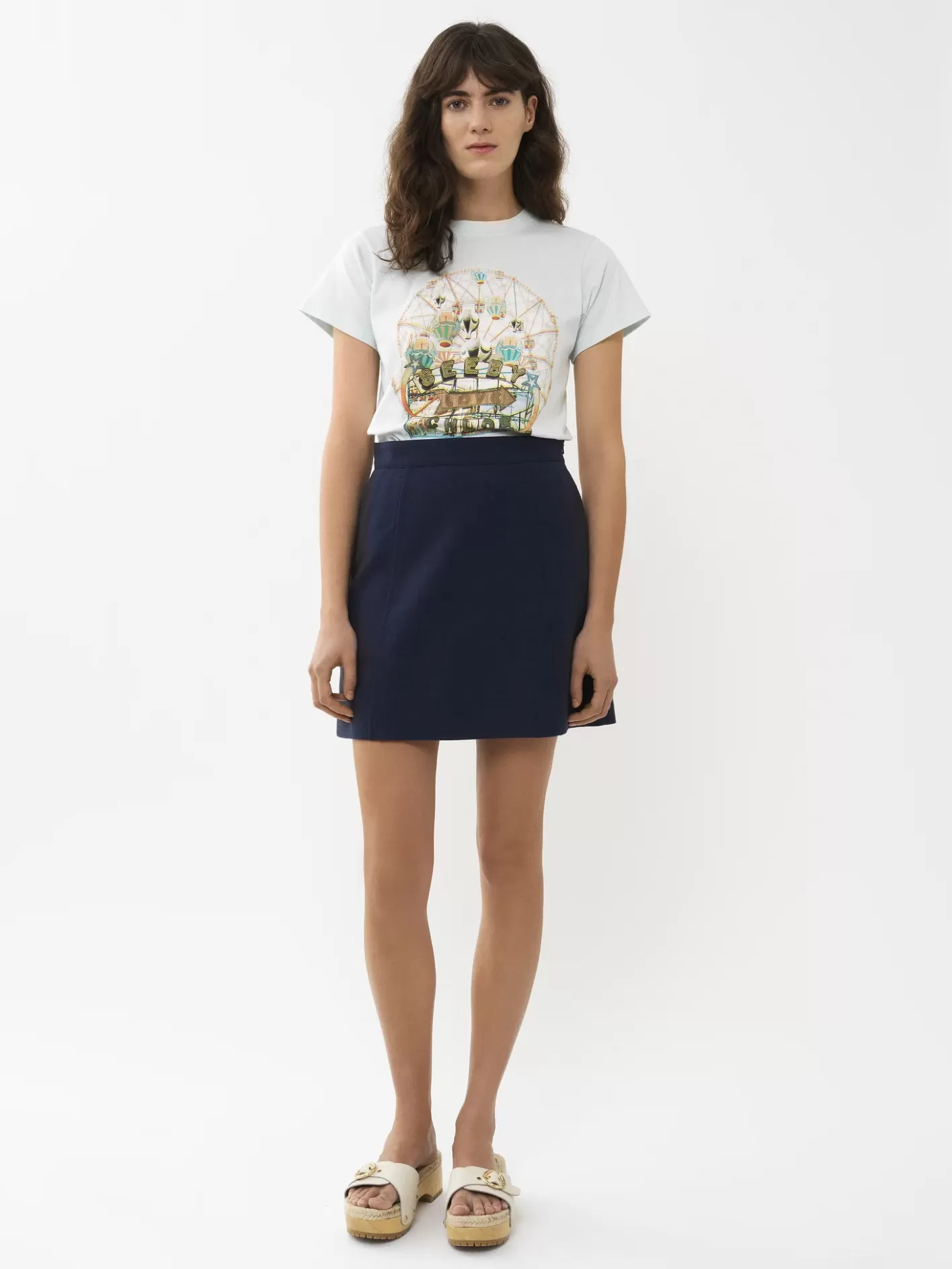 Fashion Chloé A-Line Mini Skirt