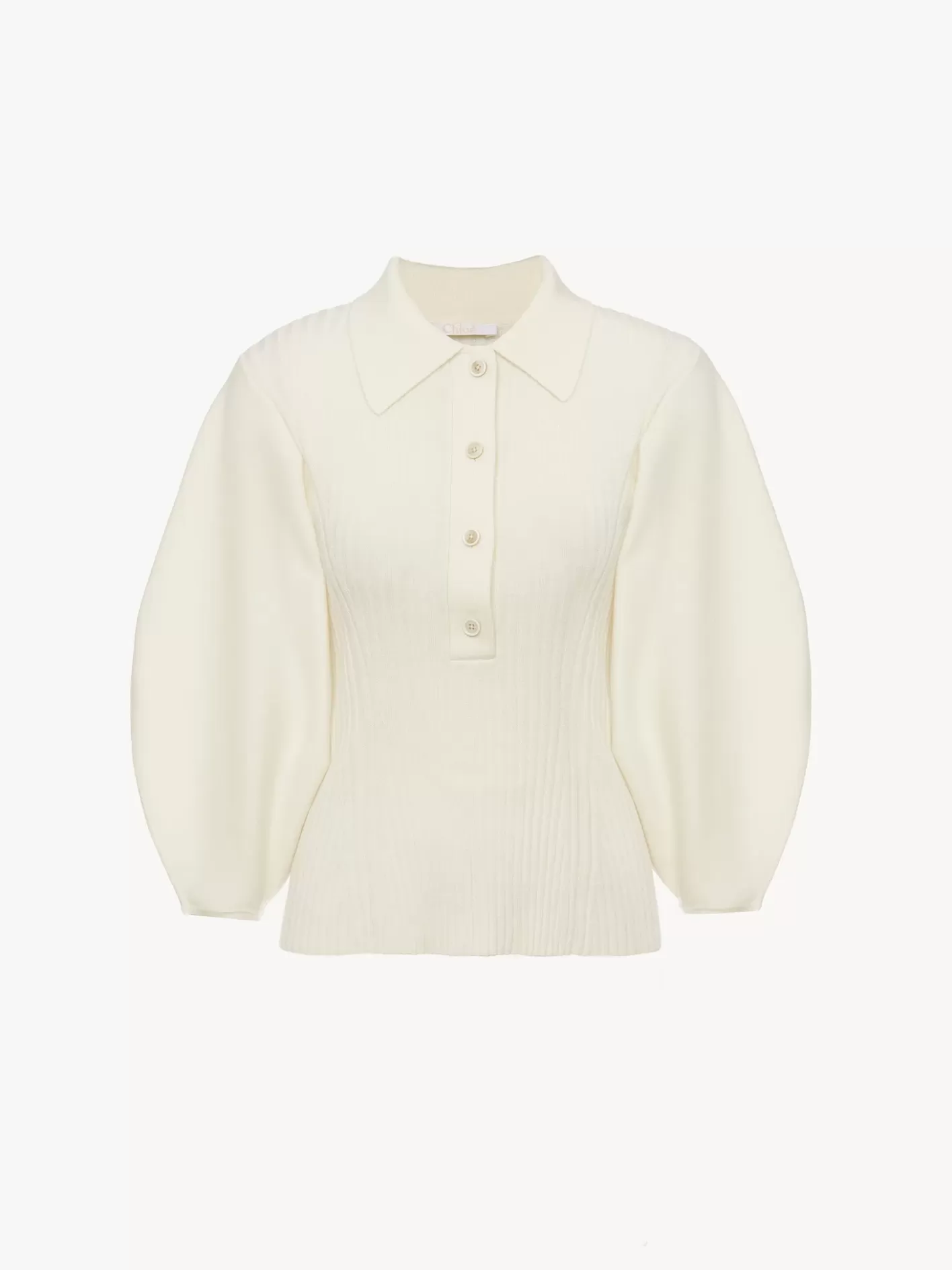 Cheap Chloé Balloon-Sleeve Polo Jumper