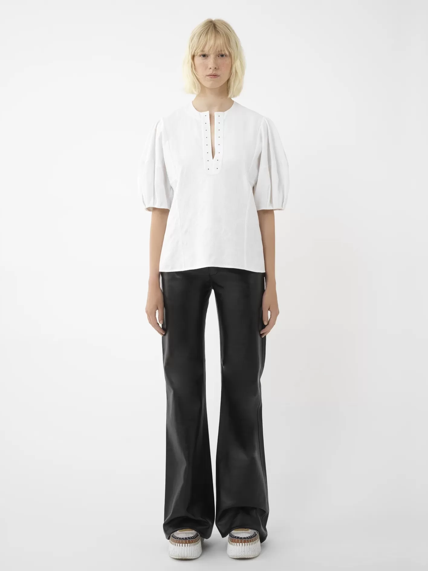 Shop Chloé Balloon-Sleeve Top