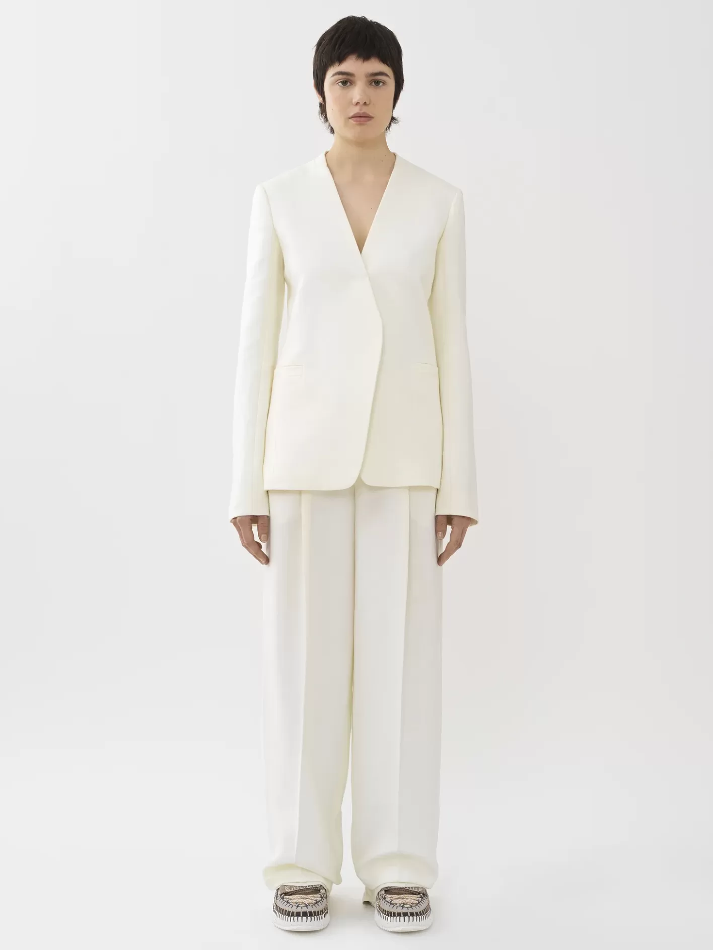 Cheap Chloé Buttonless Tailored Jacket