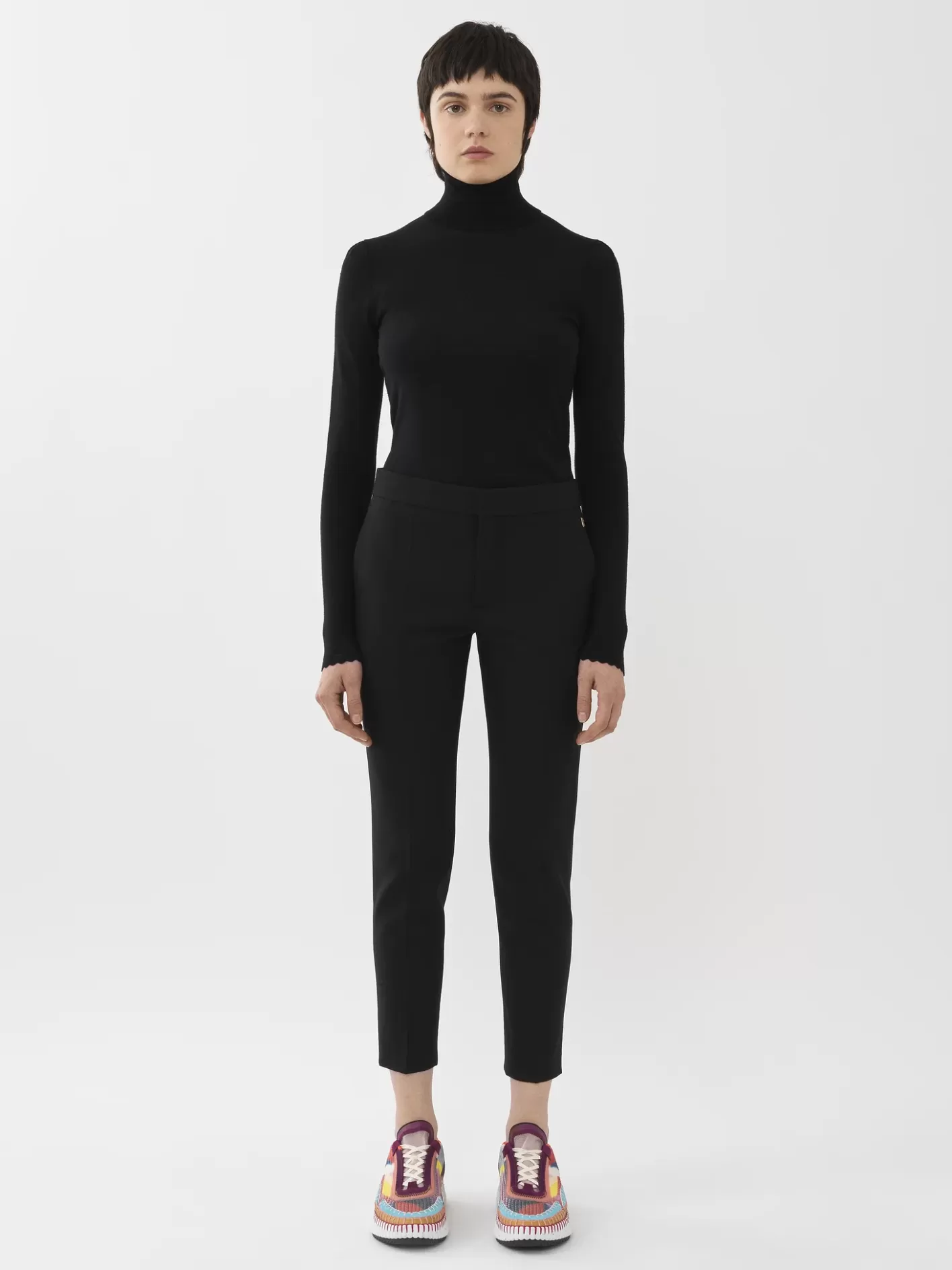 Store Chloé Cropped Cigarette Trousers