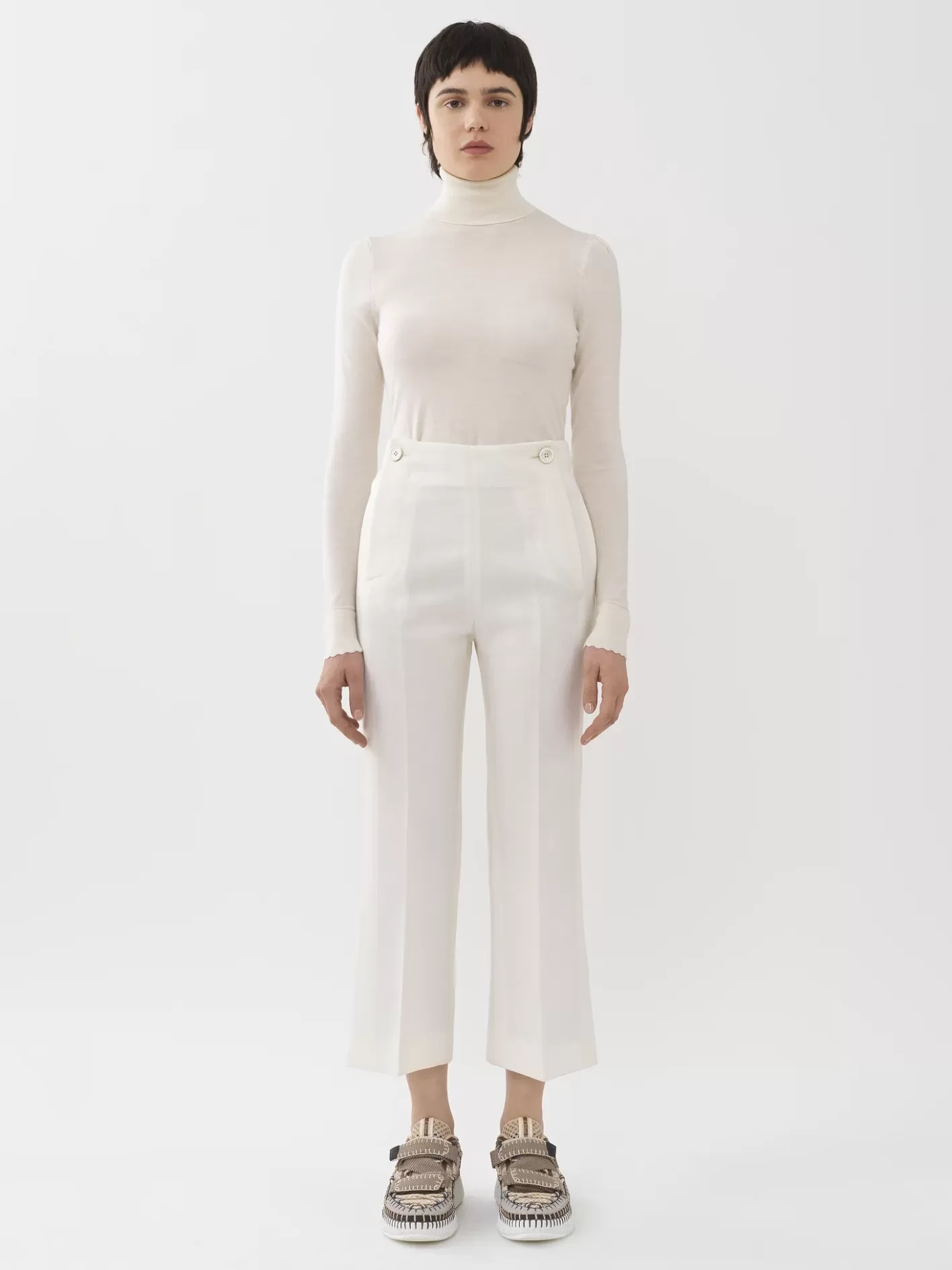 Outlet Chloé Cropped Sailor Trousers