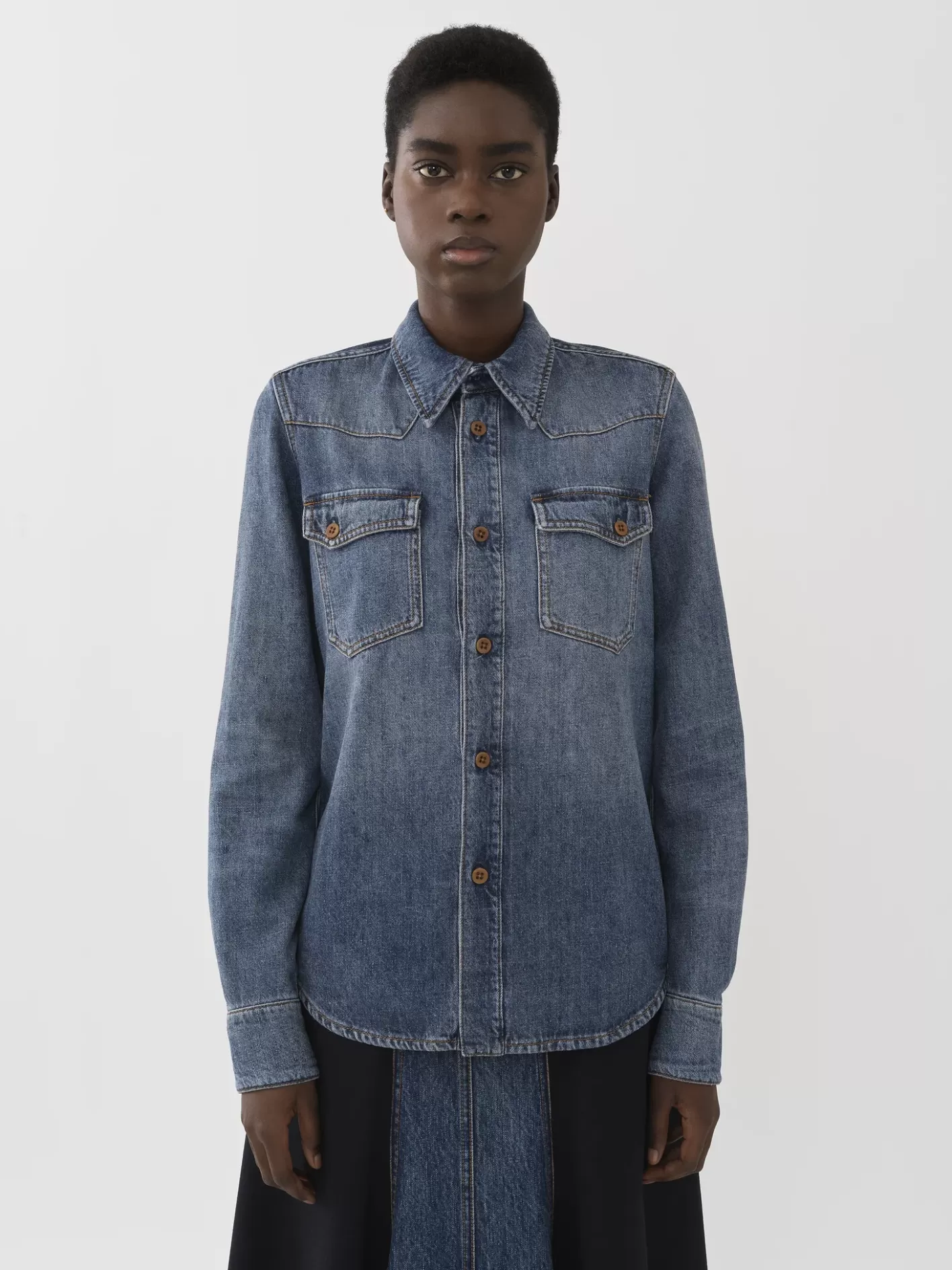 Cheap Chloé Dempo Classic Denim Shirt