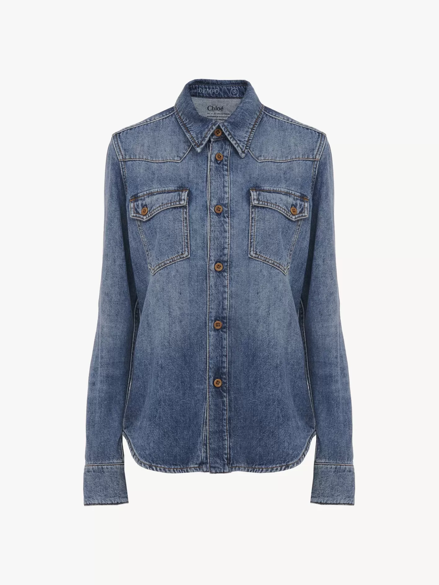 Cheap Chloé Dempo Classic Denim Shirt