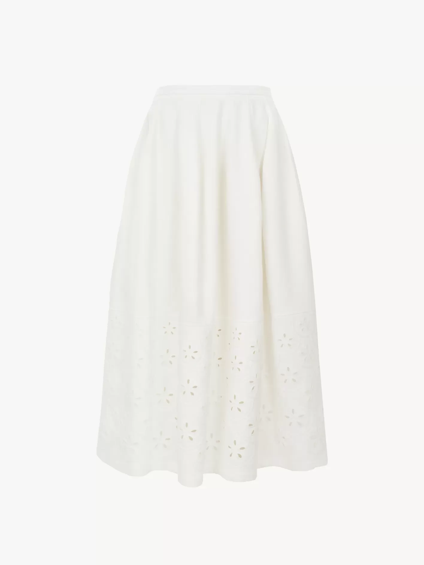 Shop Chloé Embroidered Midi Skirt