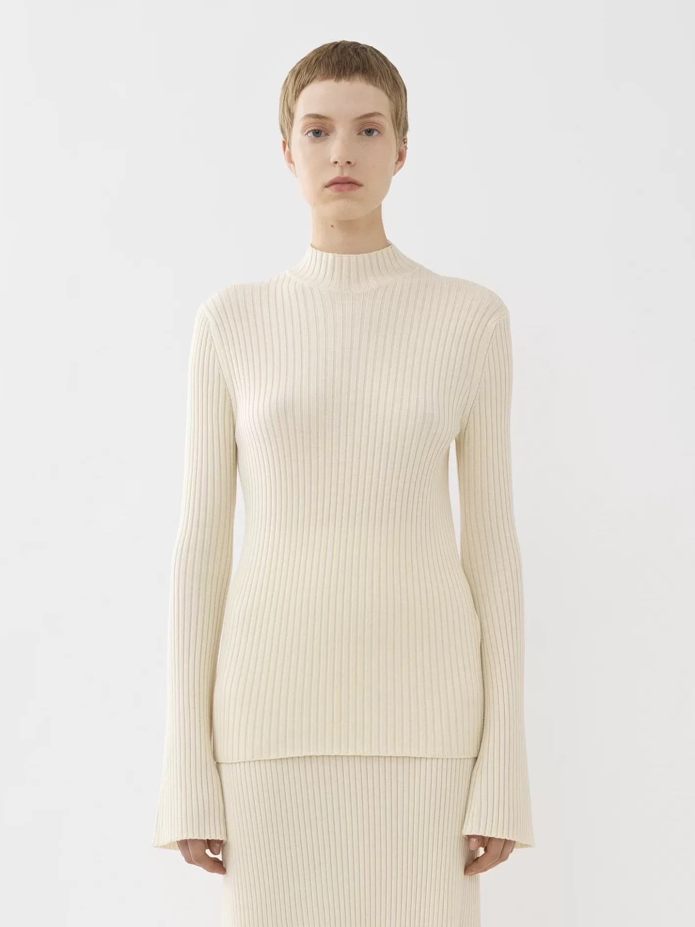 New Chloé Fitted Mock-Neck Jumper