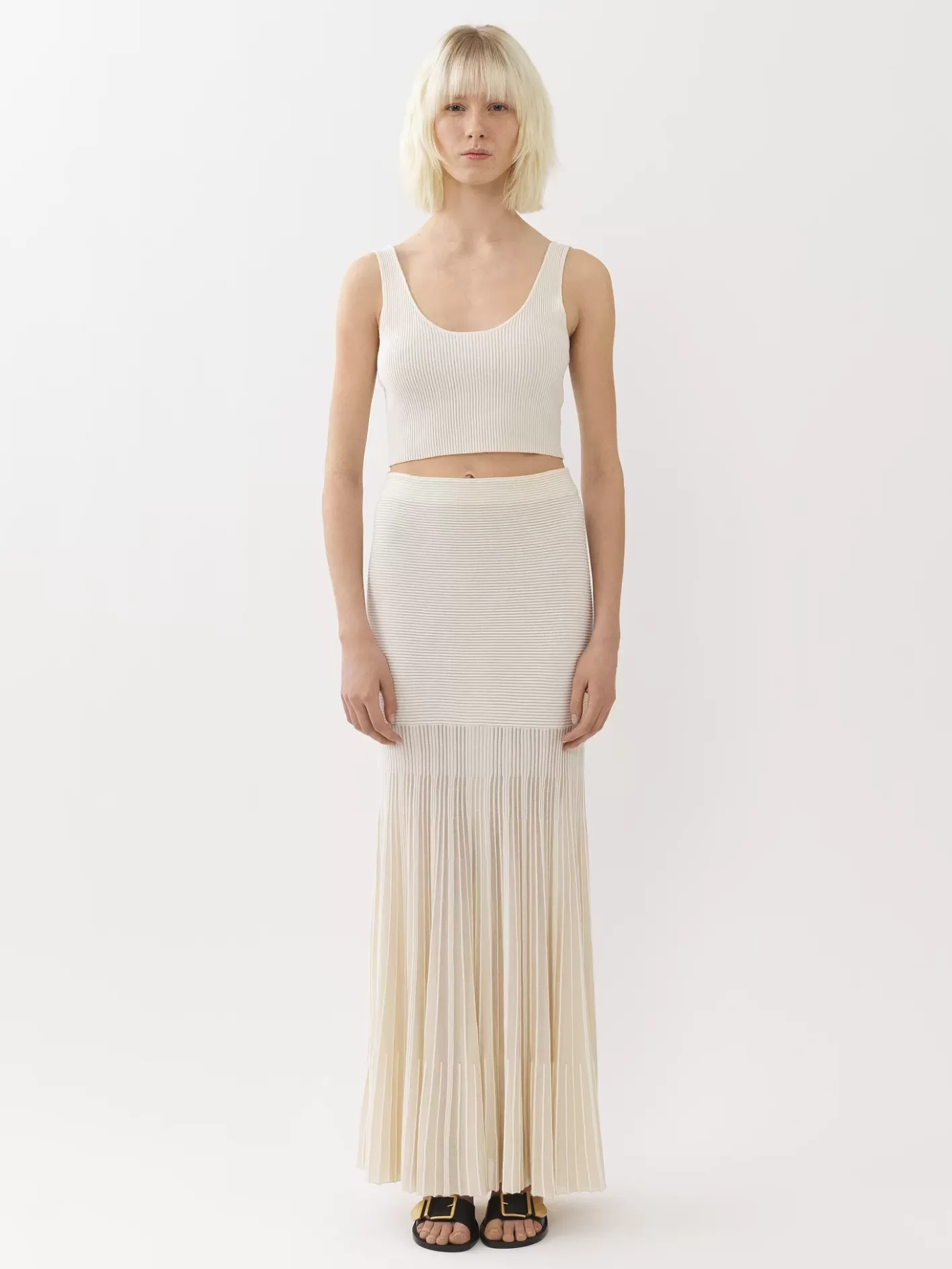 New Chloé Flared Long Skirt