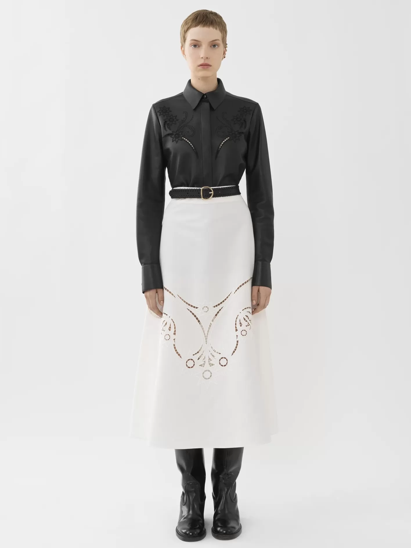 Fashion Chloé Flared Midi Skirt