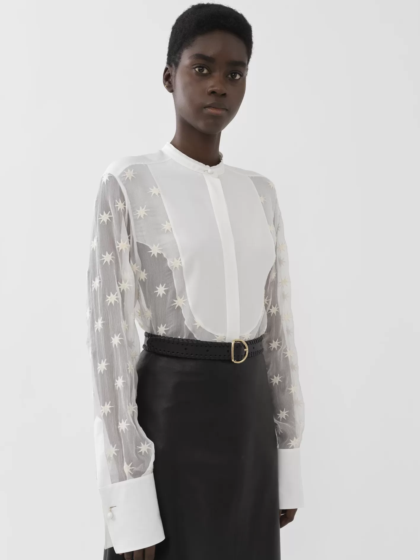 Store Chloé Flou Tuxedo Shirt