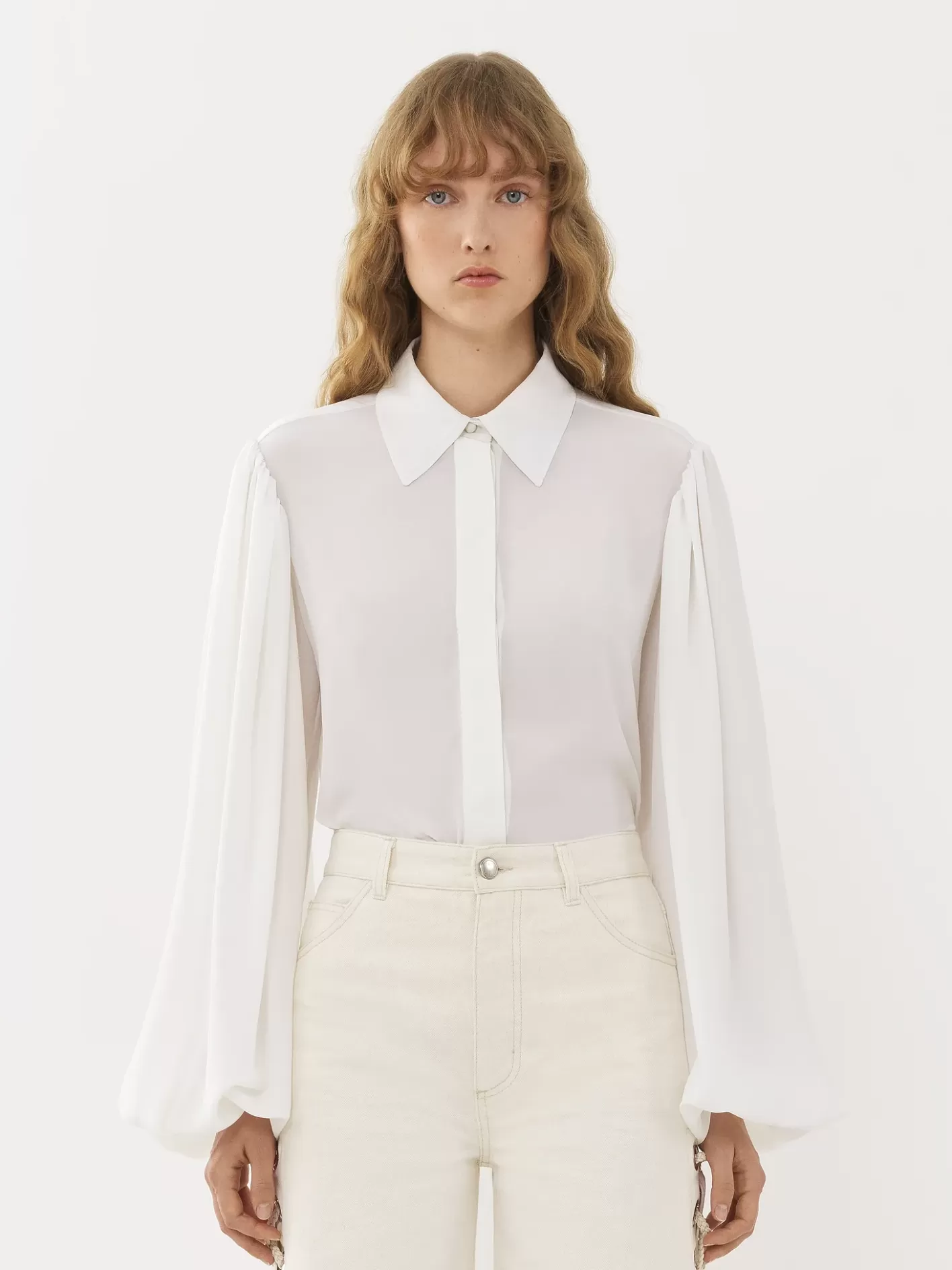 Flash Sale Chloé Gathered-Sleeve Blouse