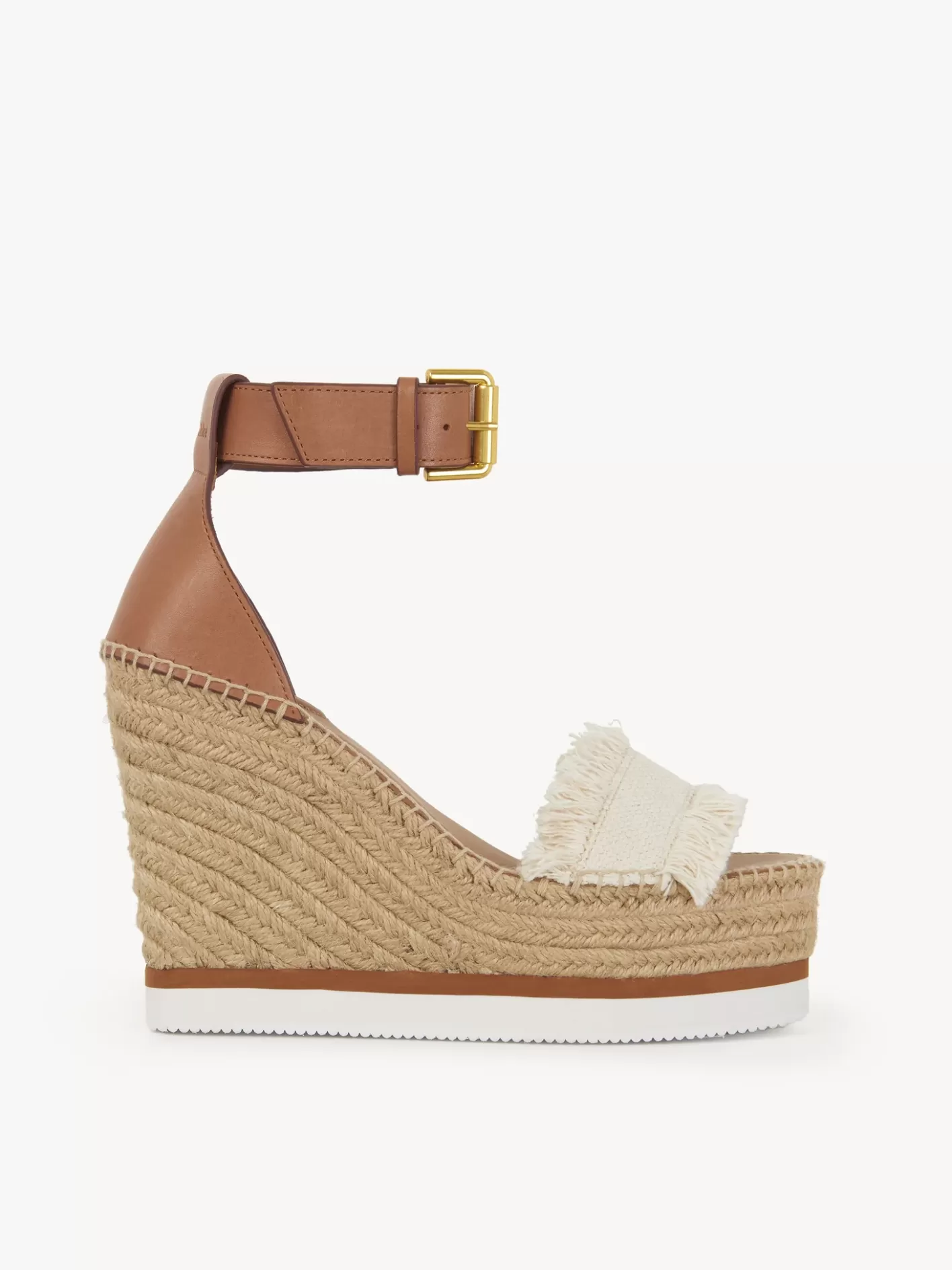 Store Chloé Glyn Fringed Espadrille Wedge