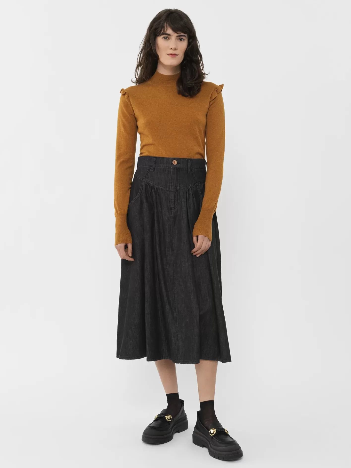 Fashion Chloé Loose Midi Skirt