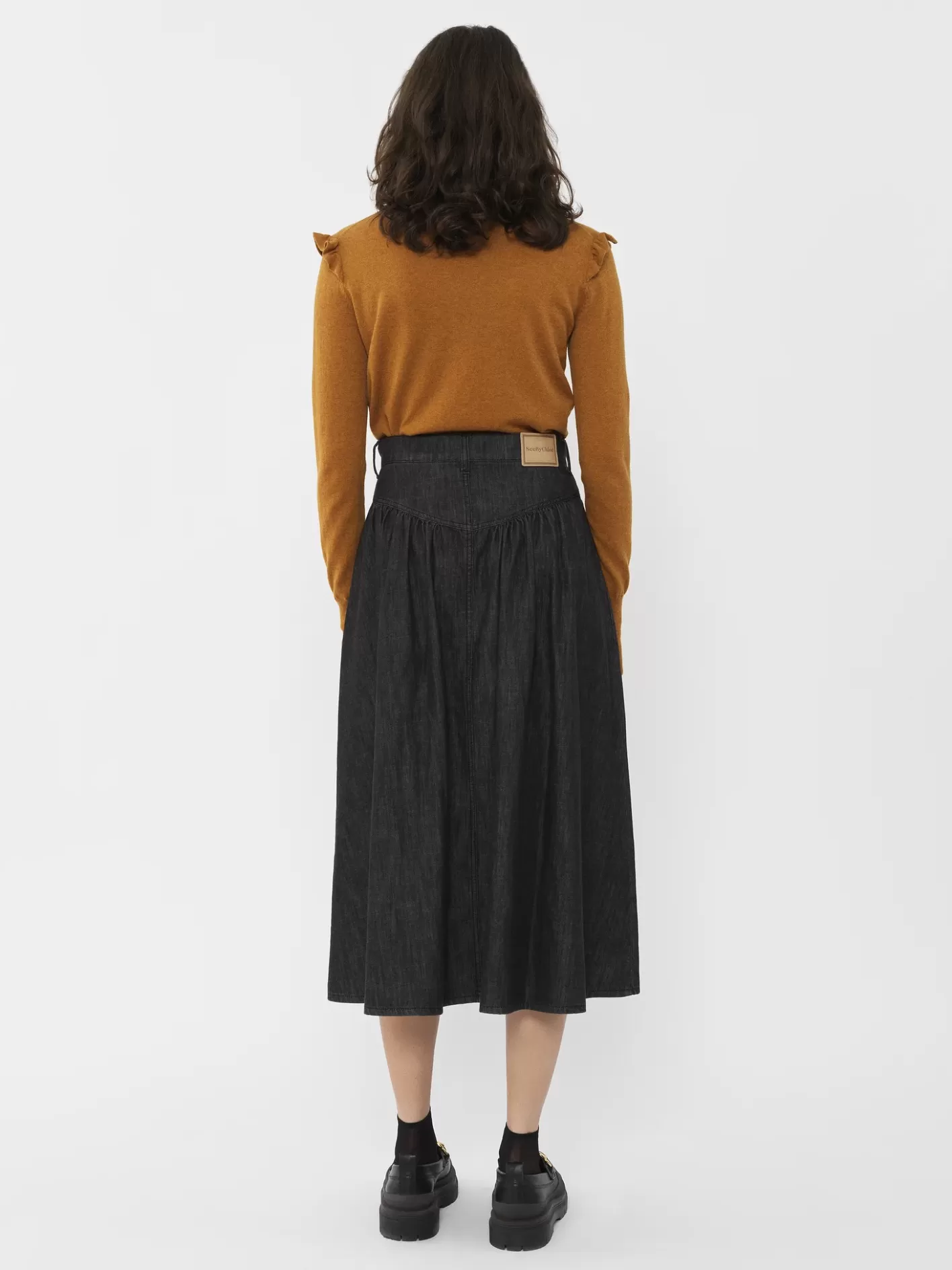 Fashion Chloé Loose Midi Skirt