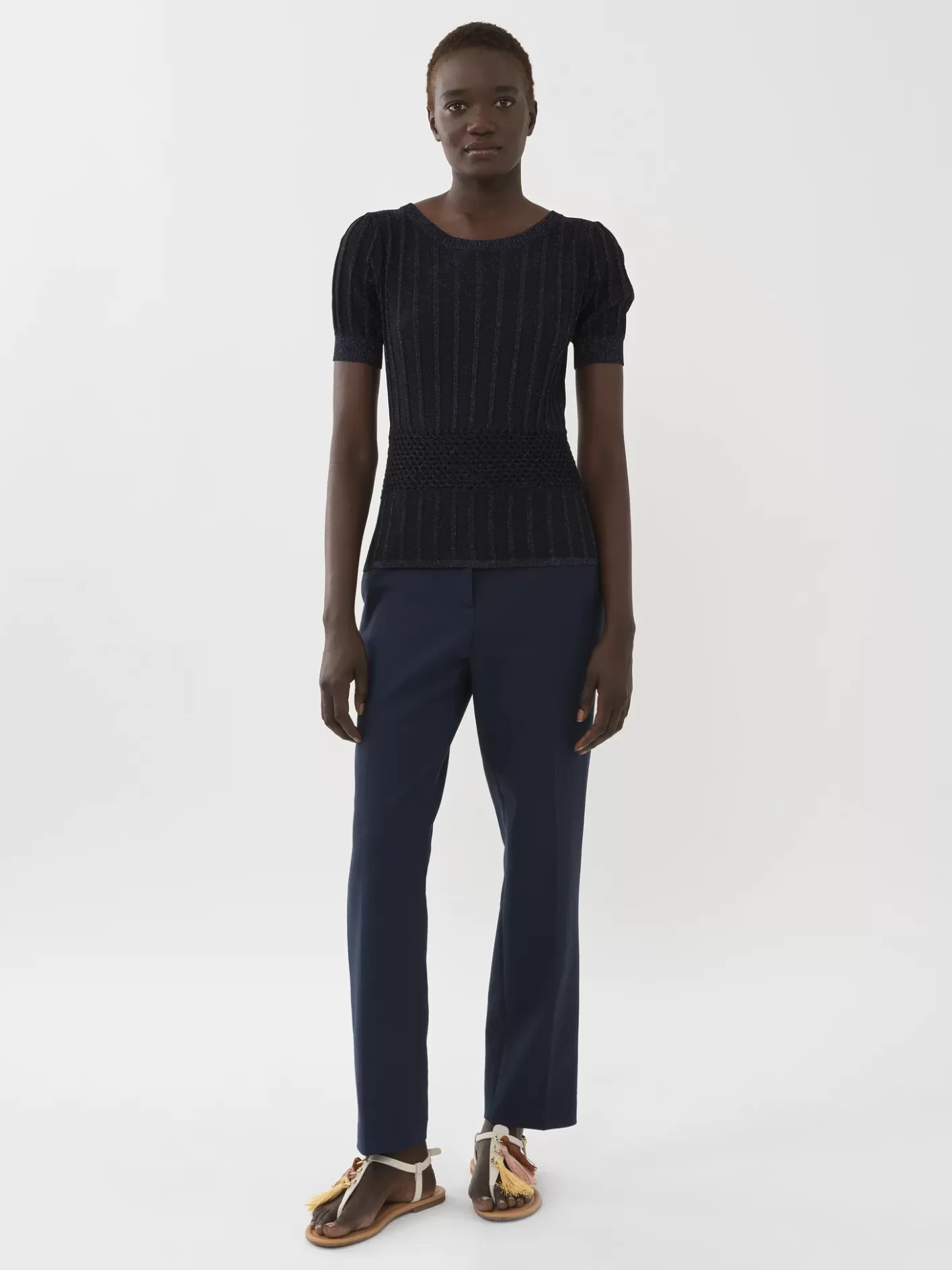 New Chloé Lurex Knit Top