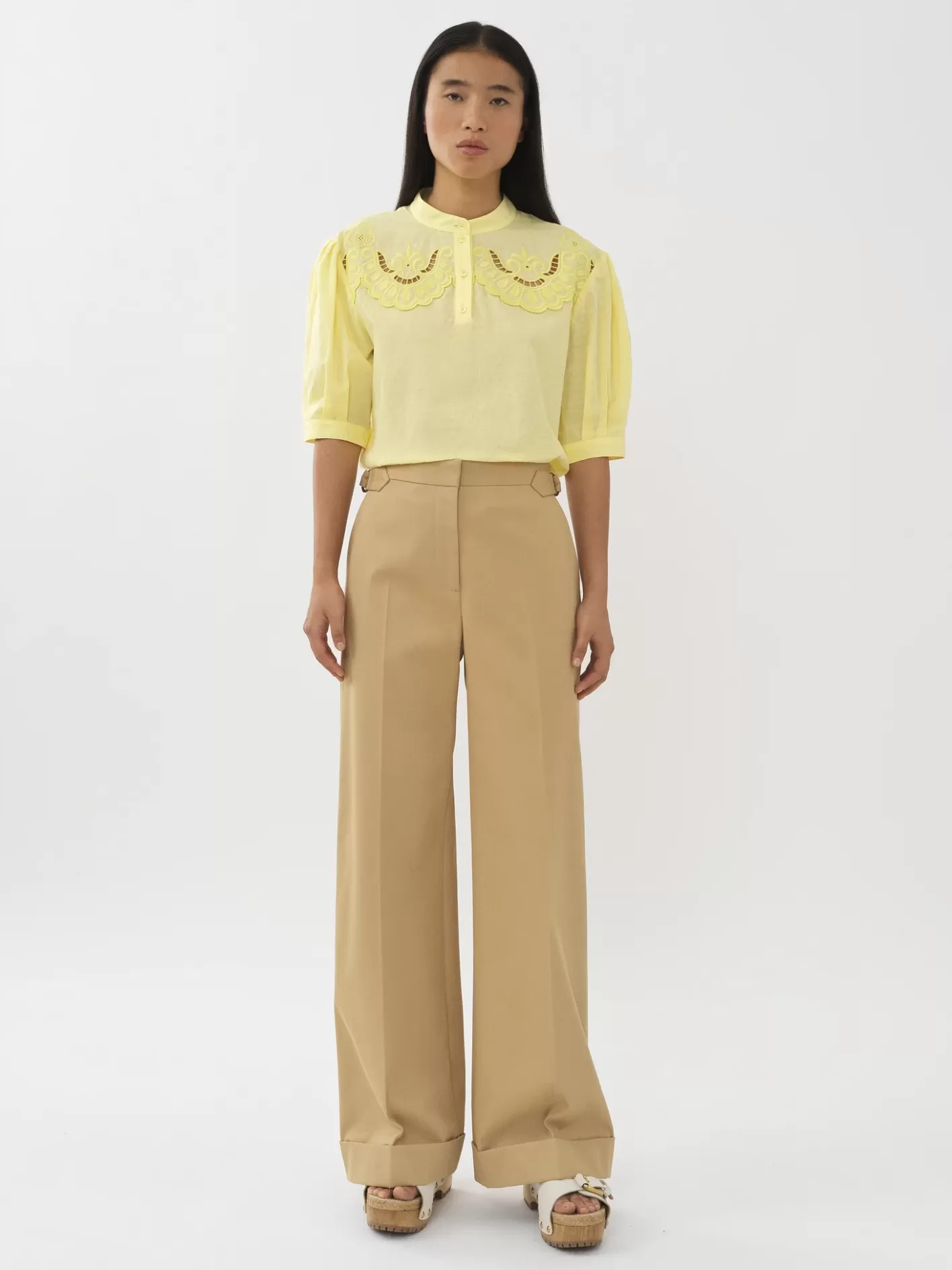 Cheap Chloé Mao Collar Top