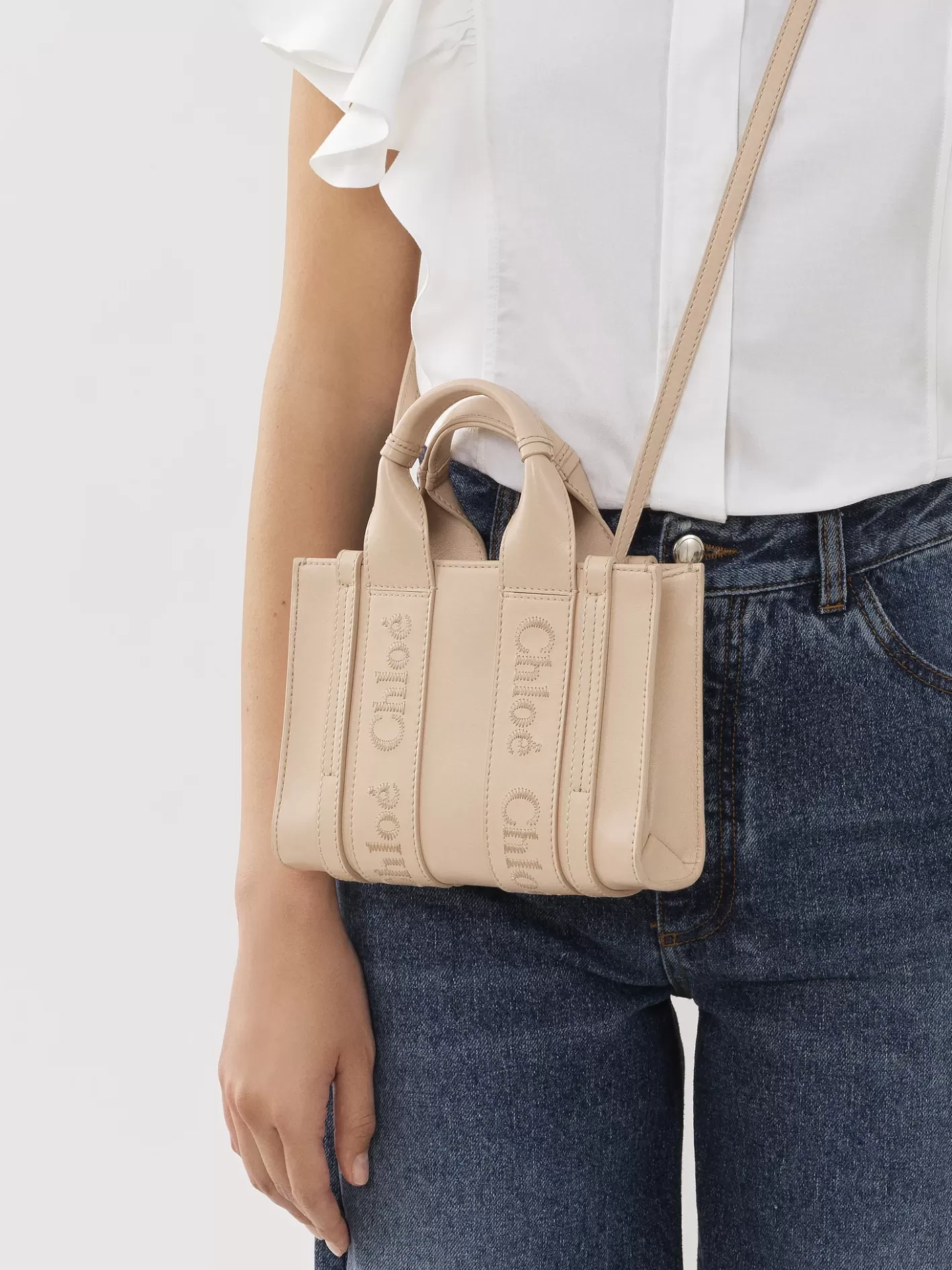 Fashion Chloé Mini Woody Tote Bag