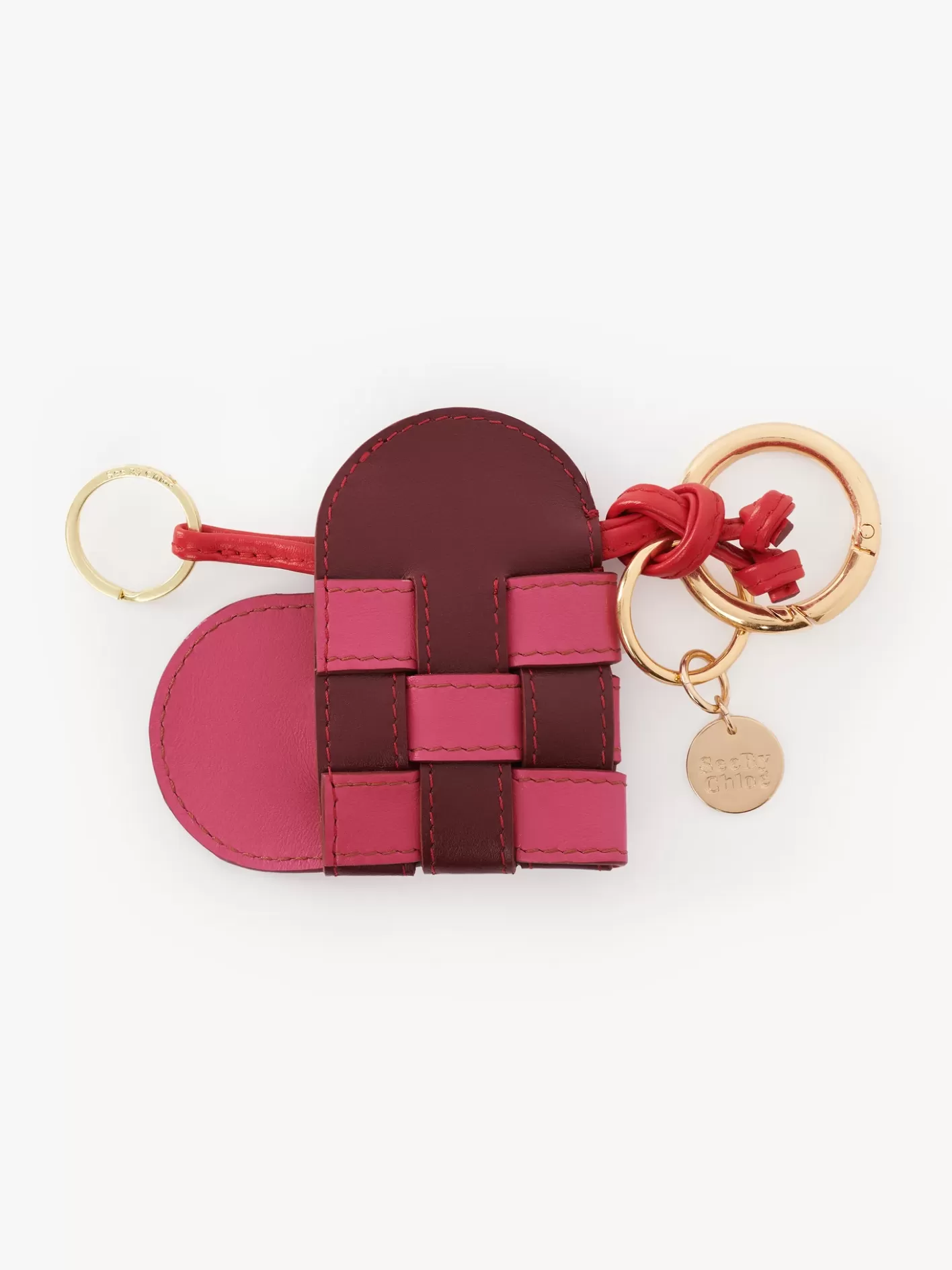 Store Chloé My Sbc Woven Heart Key Ring