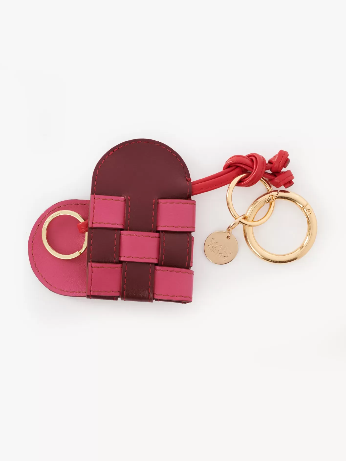 Store Chloé My Sbc Woven Heart Key Ring