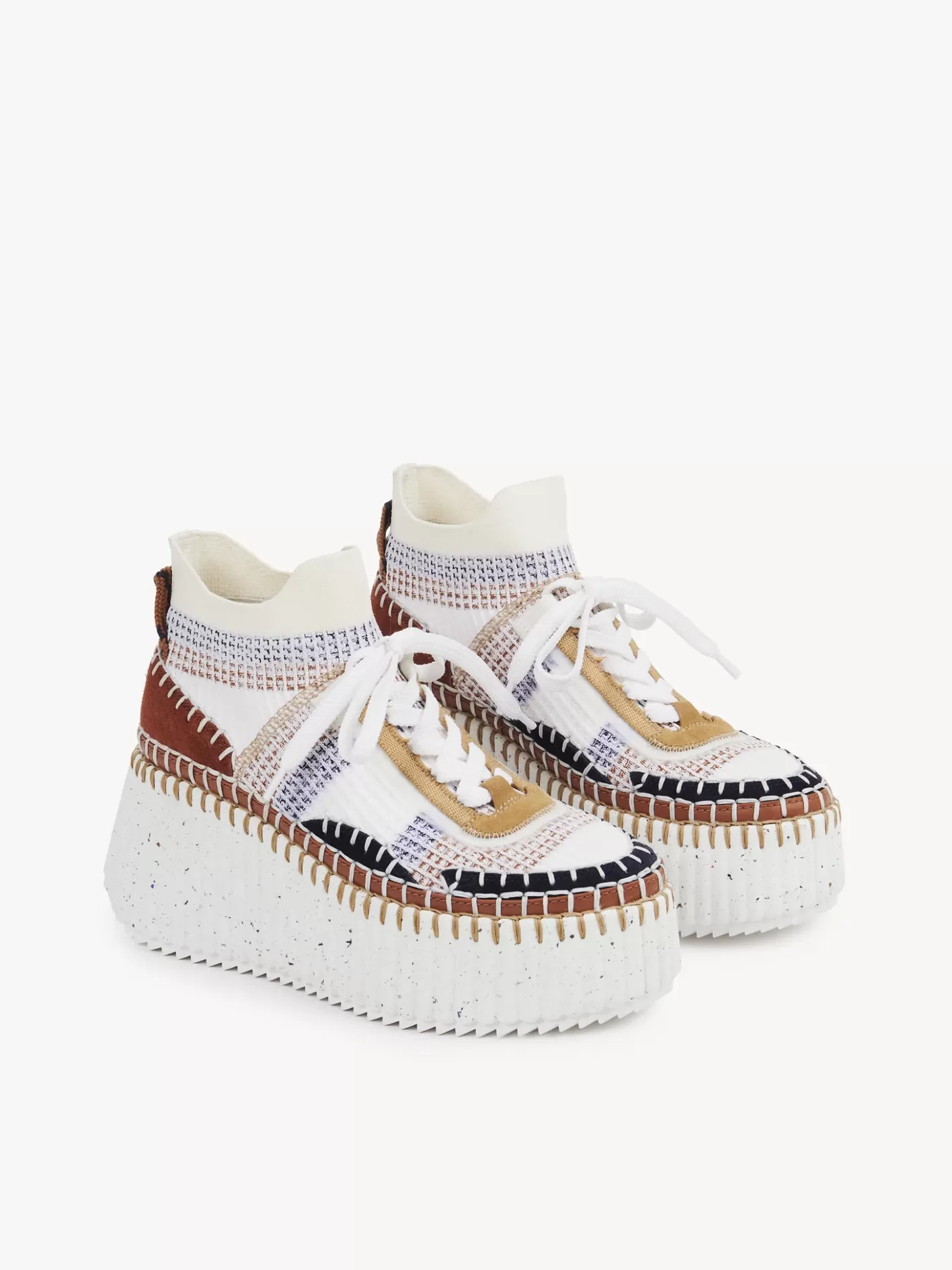 New Chloé Nama Wedge Sneaker