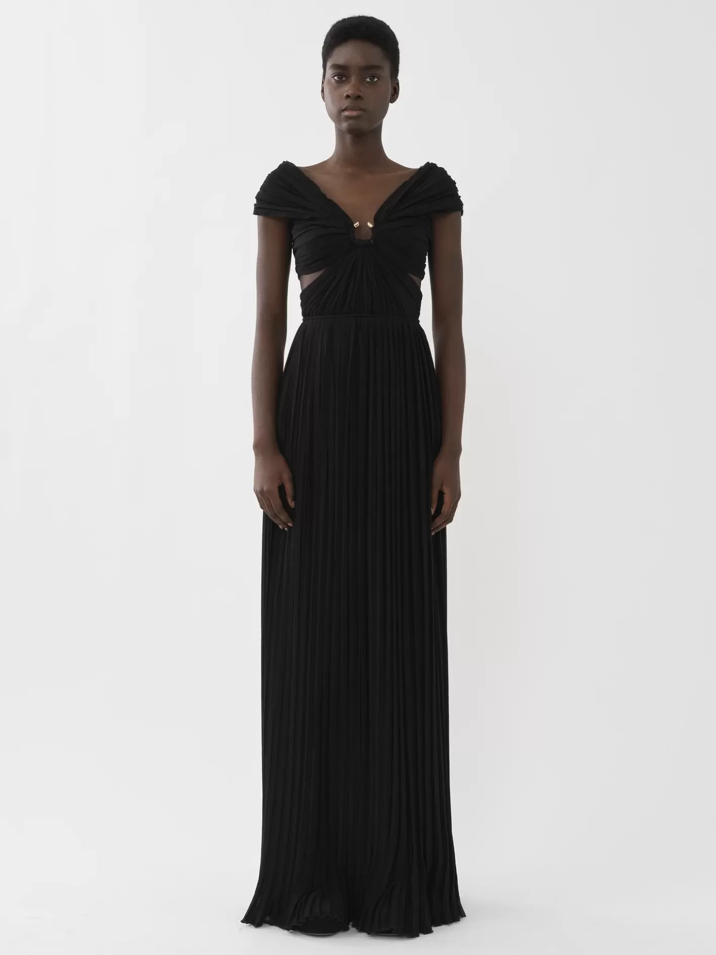 Shop Chloé Off-The-Shoulder Evening Dress