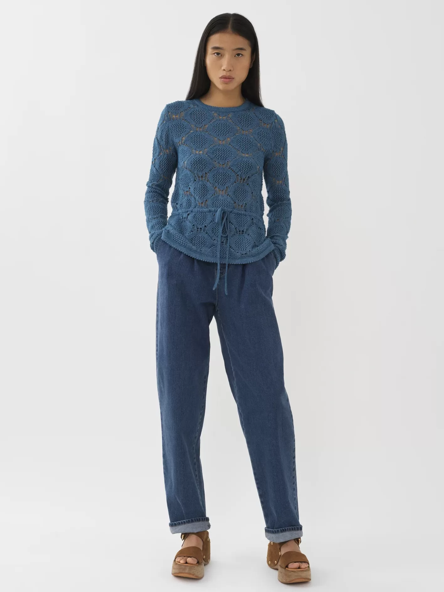 New Chloé Open Stitch Knit Top