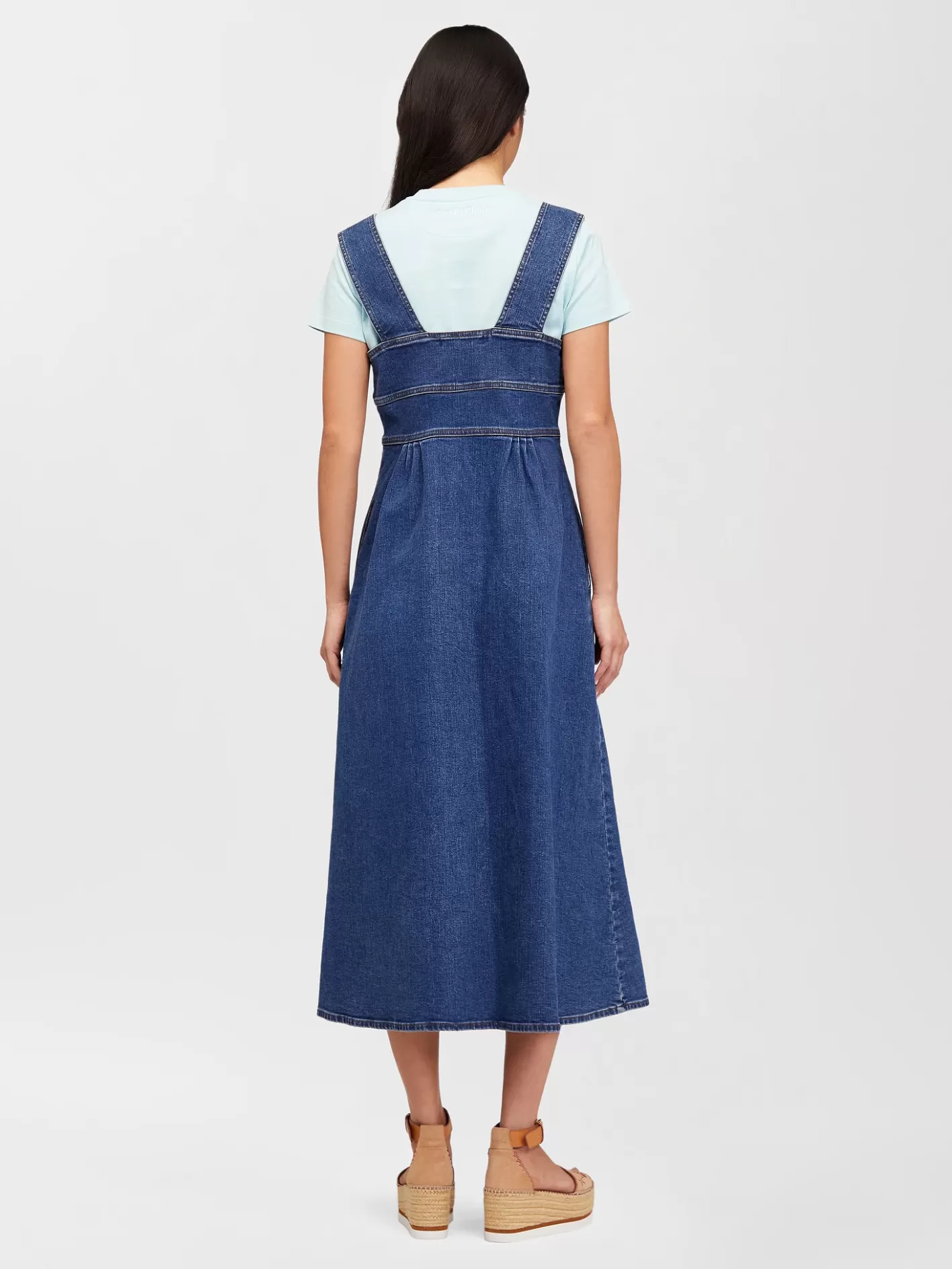 Best Chloé Pinafore Denim Dress