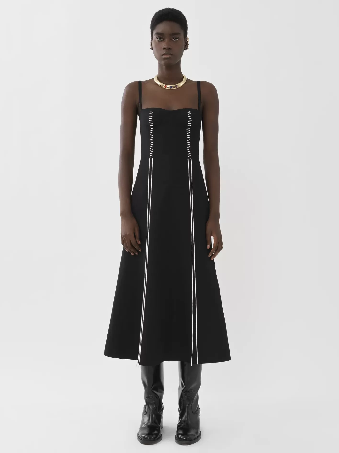 Online Chloé Pinafore Mid-Length Dress