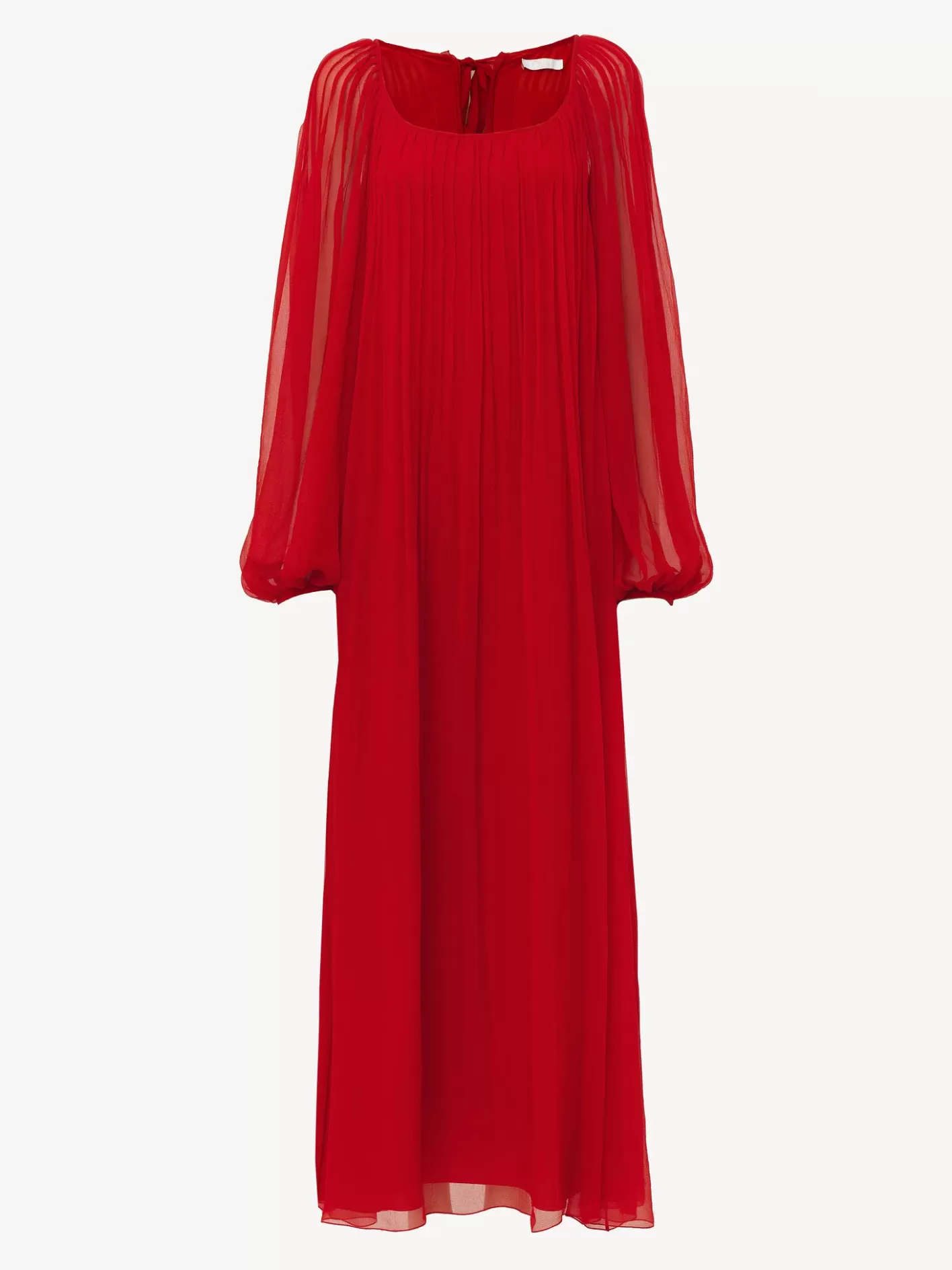 Fashion Chloé Pleated Long Sleeves Dress