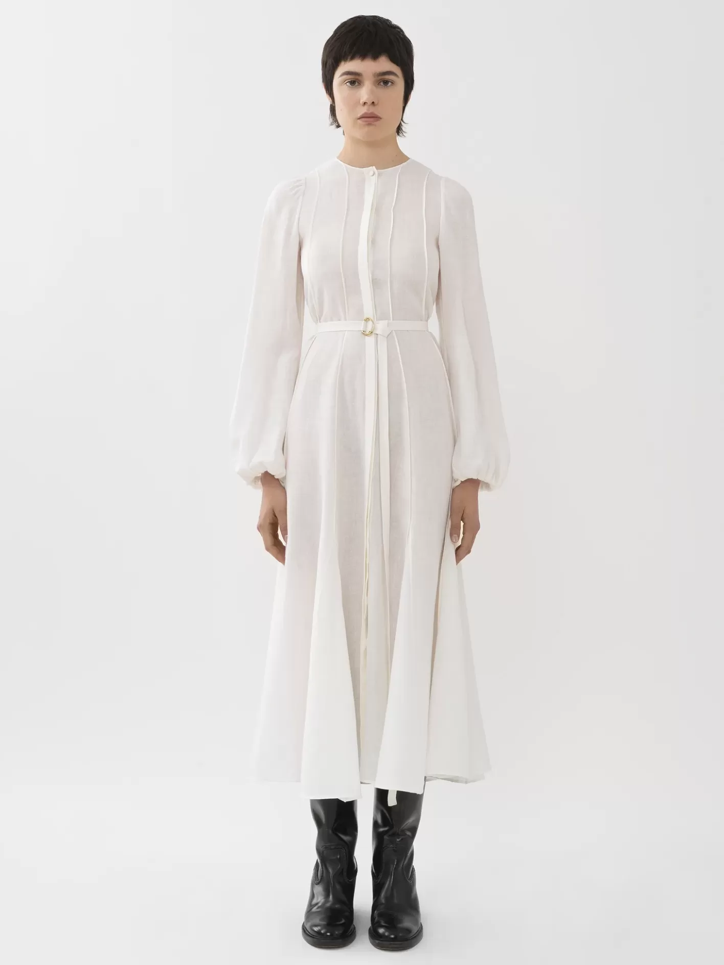 Sale Chloé Pleated Mid-Length Dress