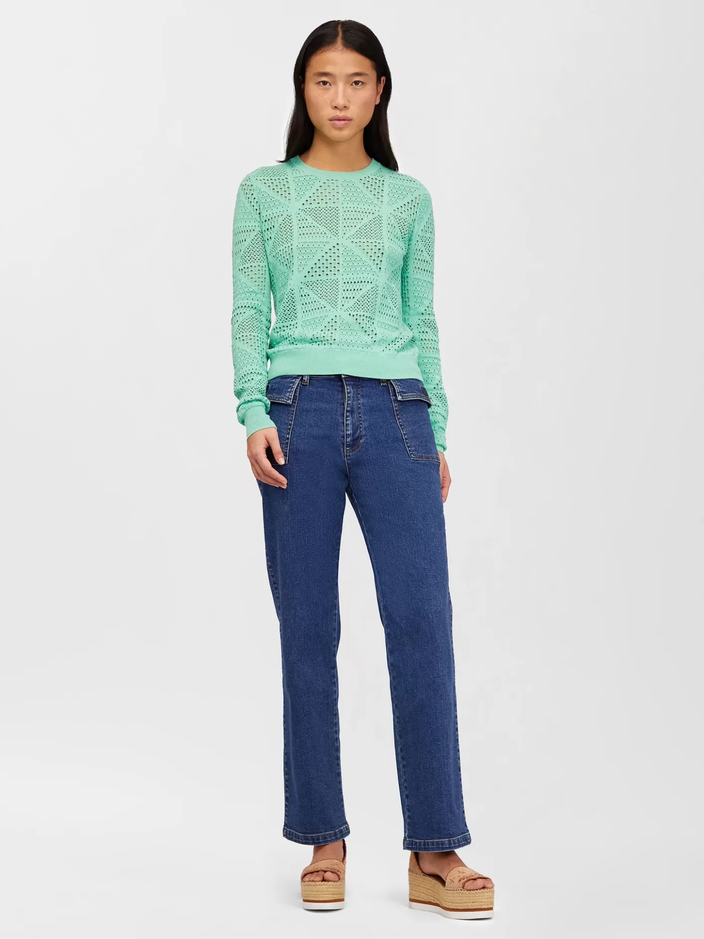 Cheap Chloé Pointelle Stitch Sweater