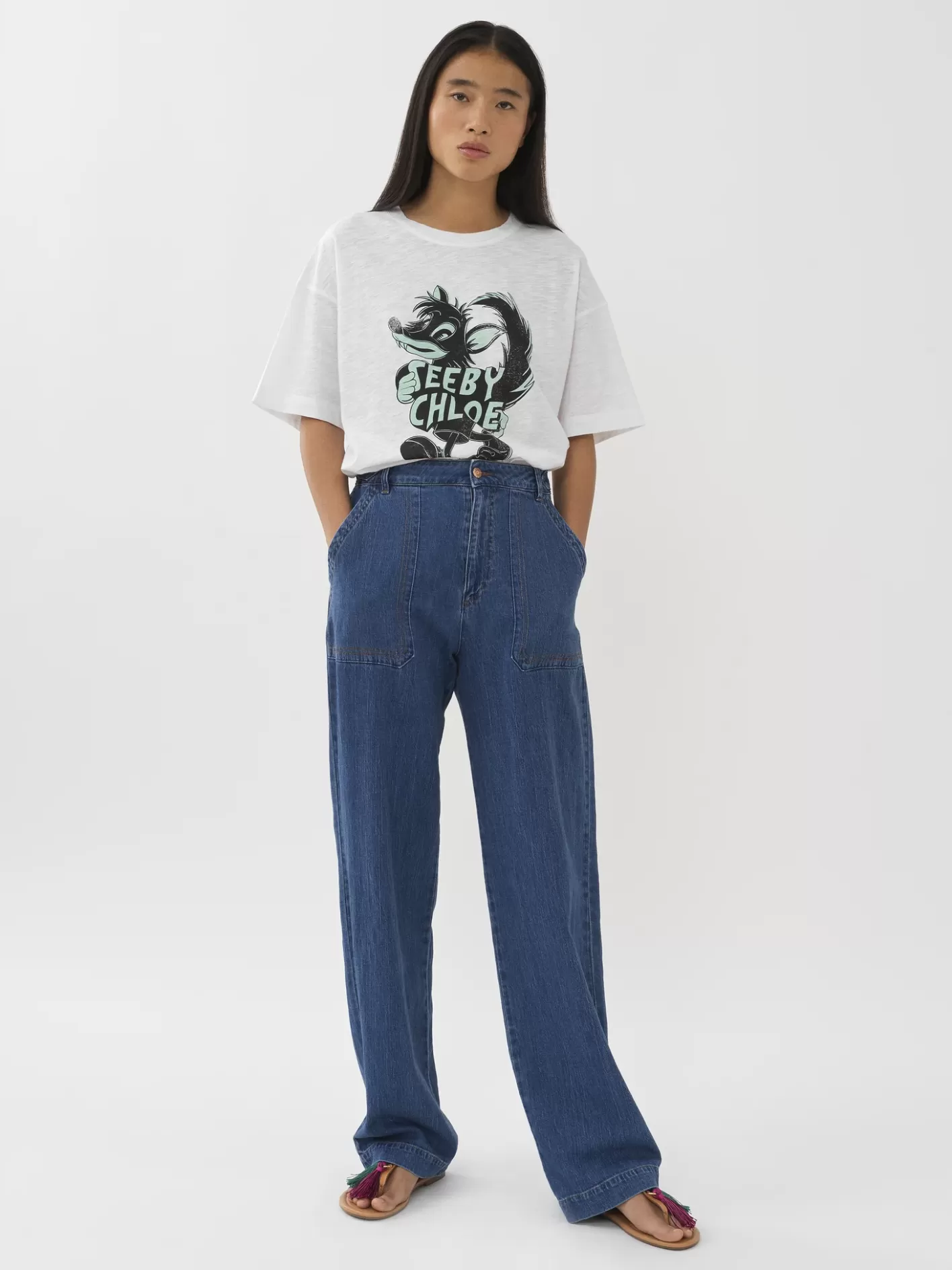 Clearance Chloé Printed Flame T-Shirt