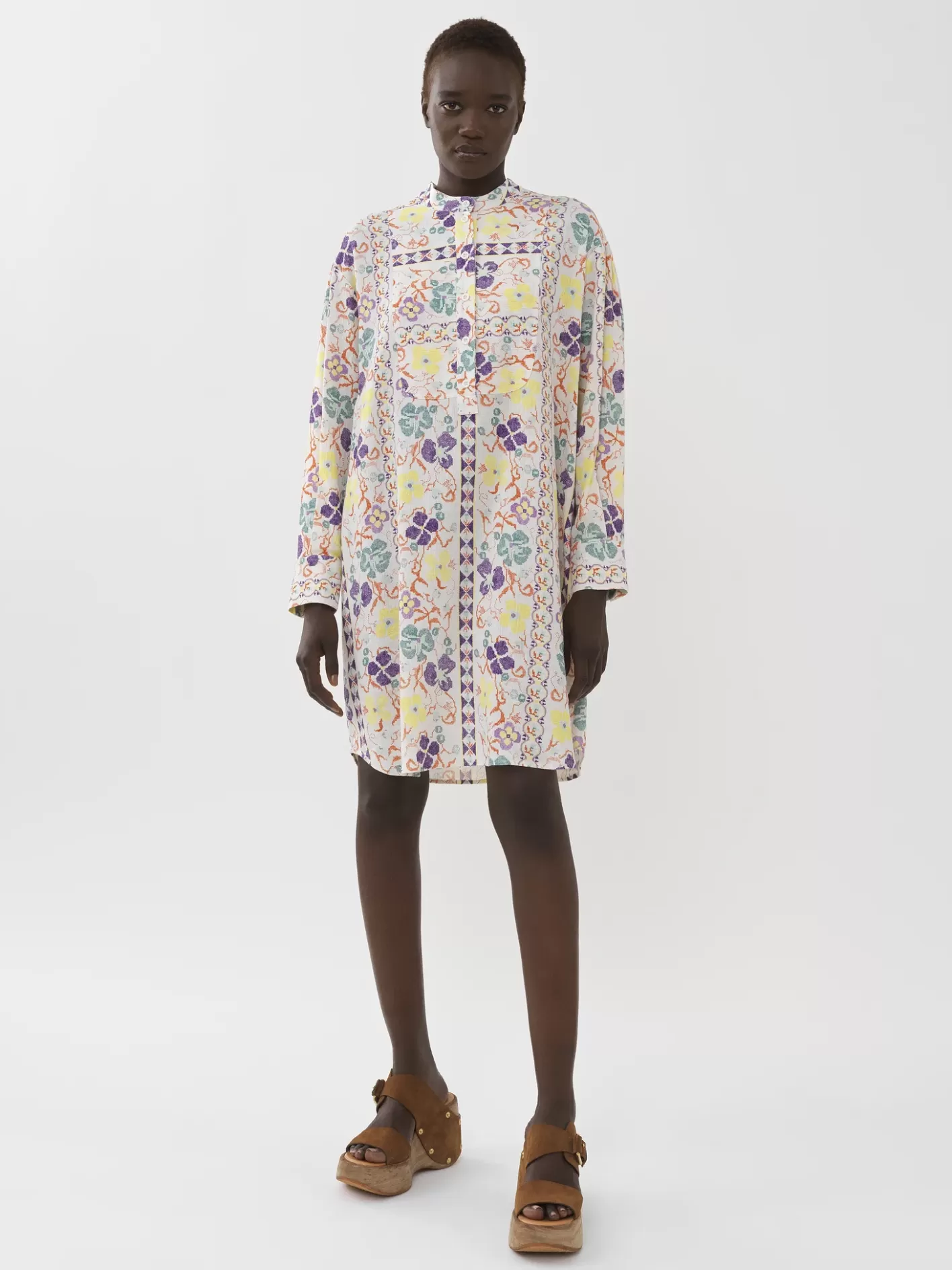 New Chloé Printed Shirt Dress