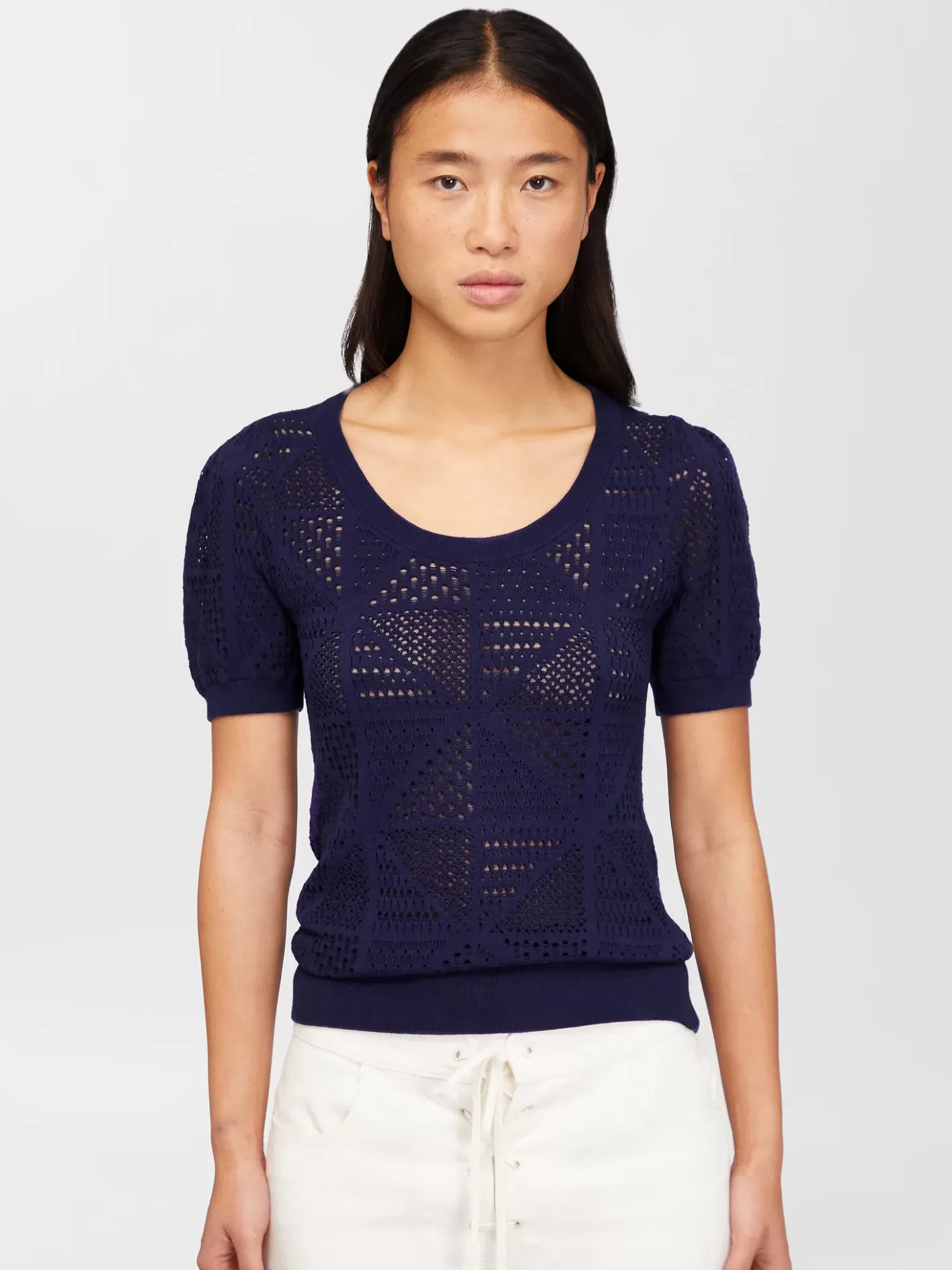 New Chloé Puff-Sleeve Knit Top