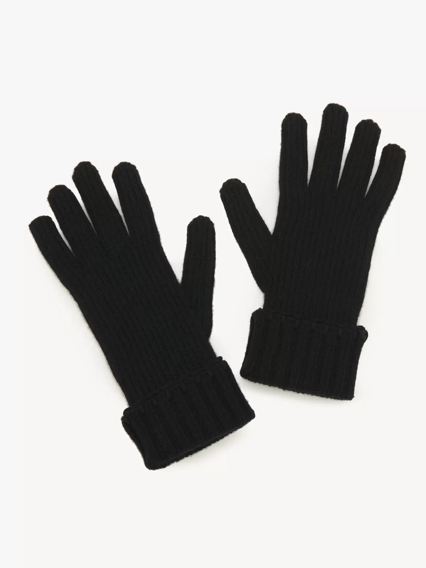 Fashion Chloé Ribbed Knit Gloves