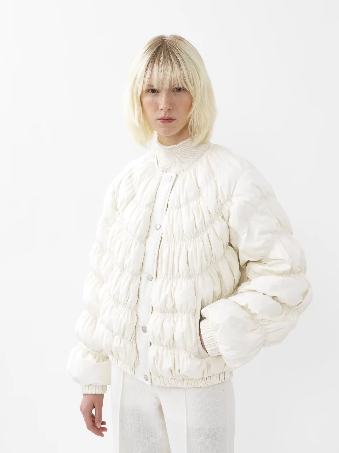 Cheap Chloé Ruched Puffer Jacket