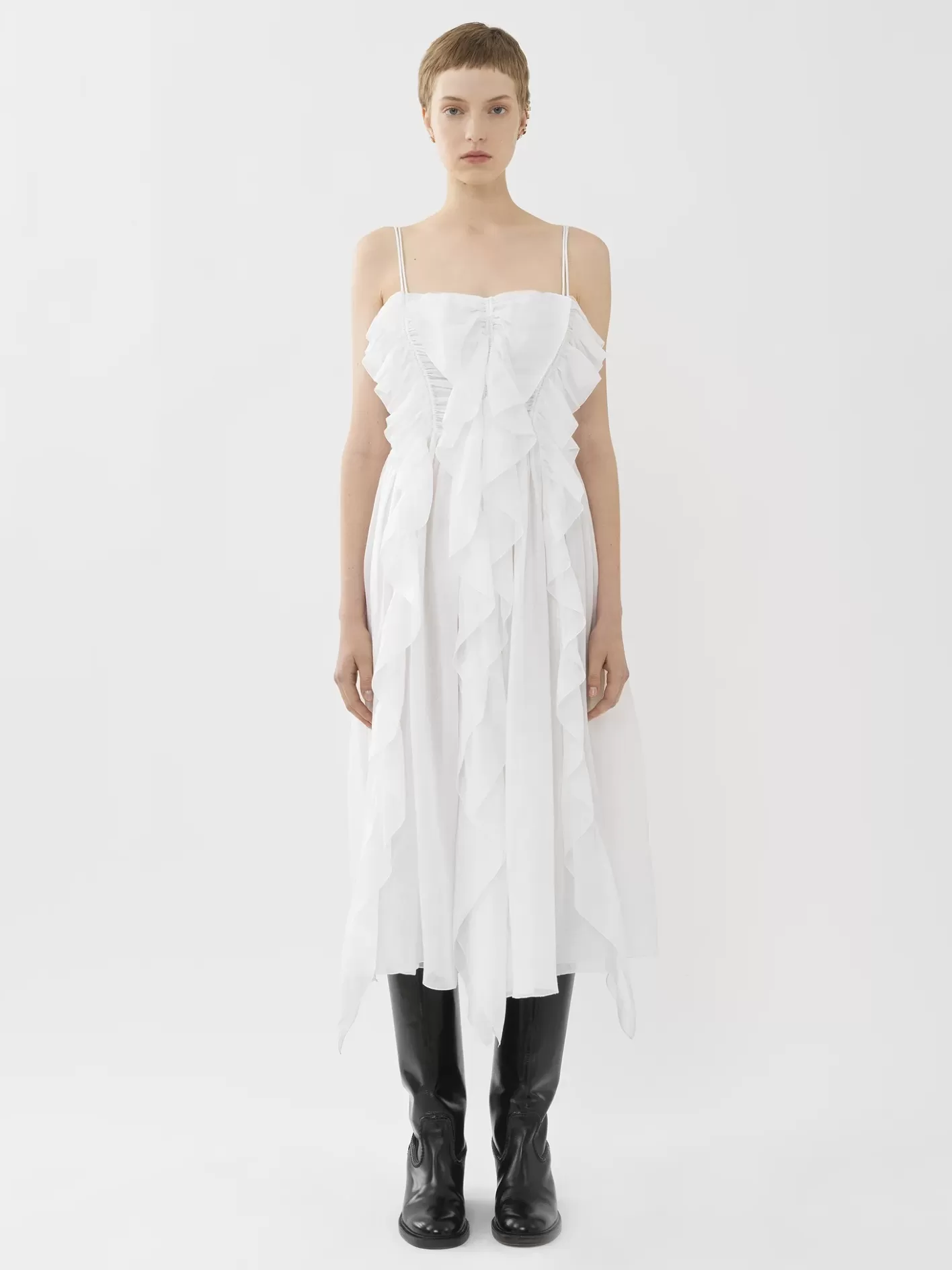 Cheap Chloé Ruffled Mid-Length Dress