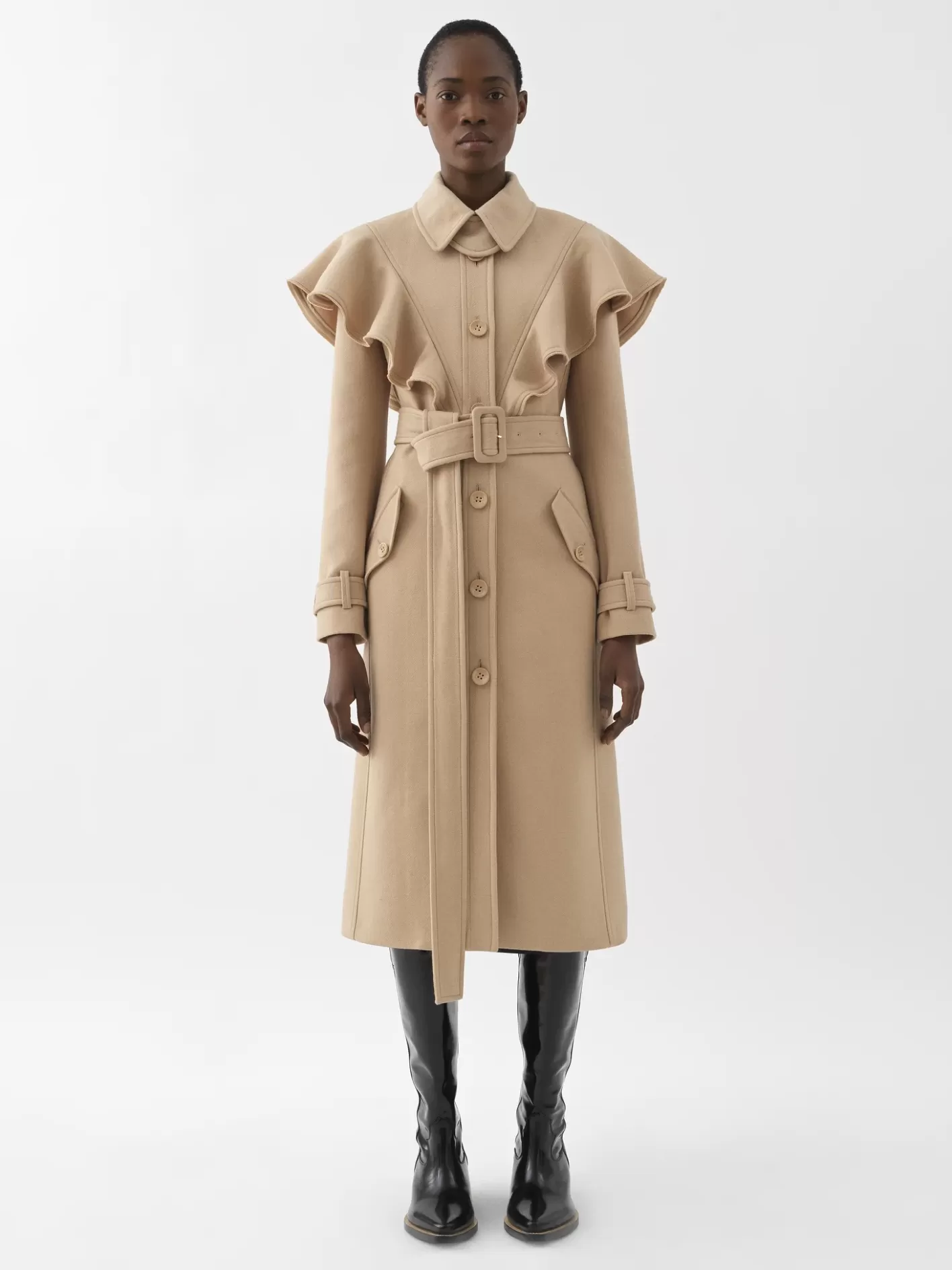 Store Chloé Ruffled Trench Coat