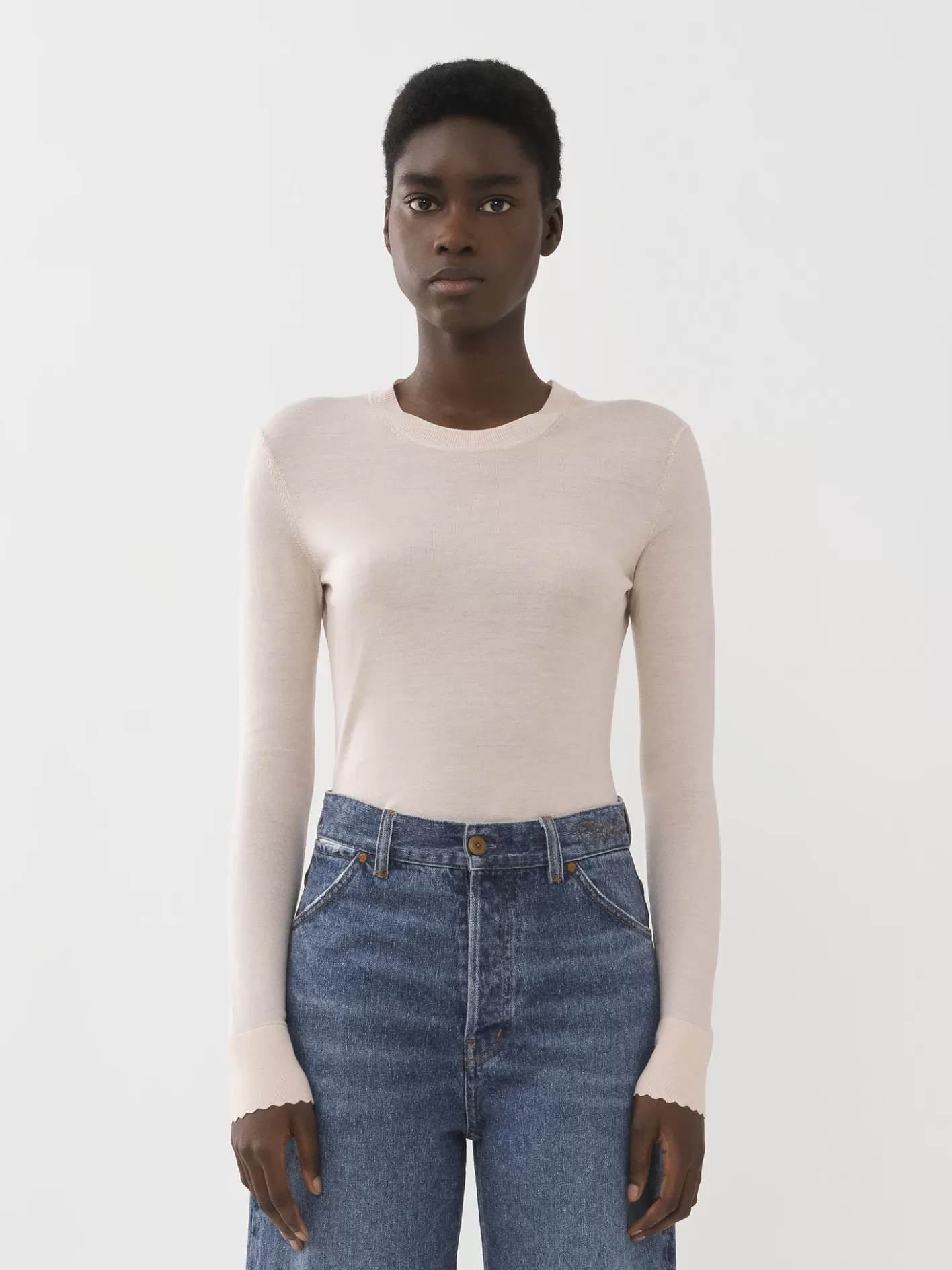 Cheap Chloé Scalloped Jumper