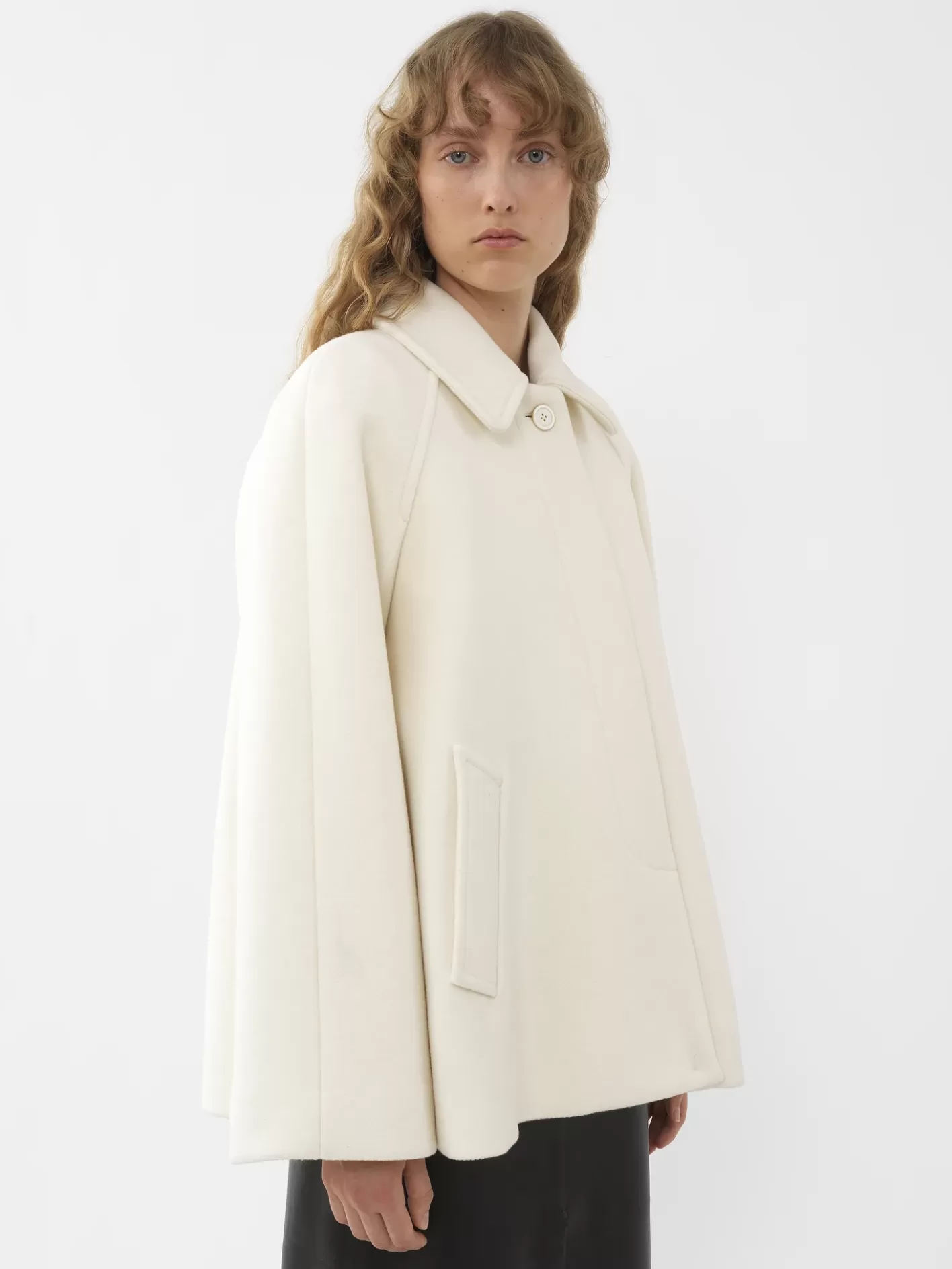 Shop Chloé Short Cape Coat