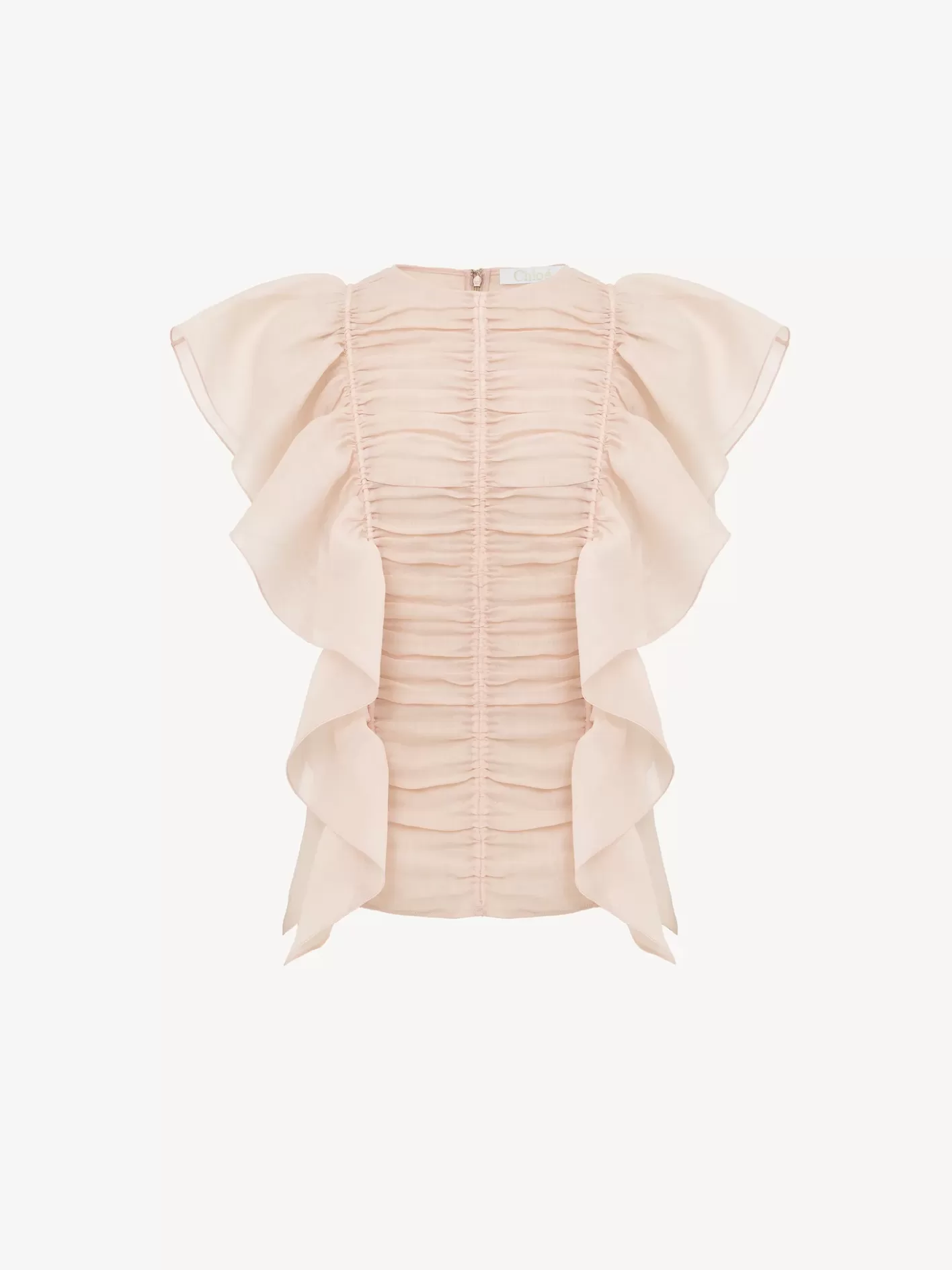 Sale Chloé Sleeveless Ruffle Top