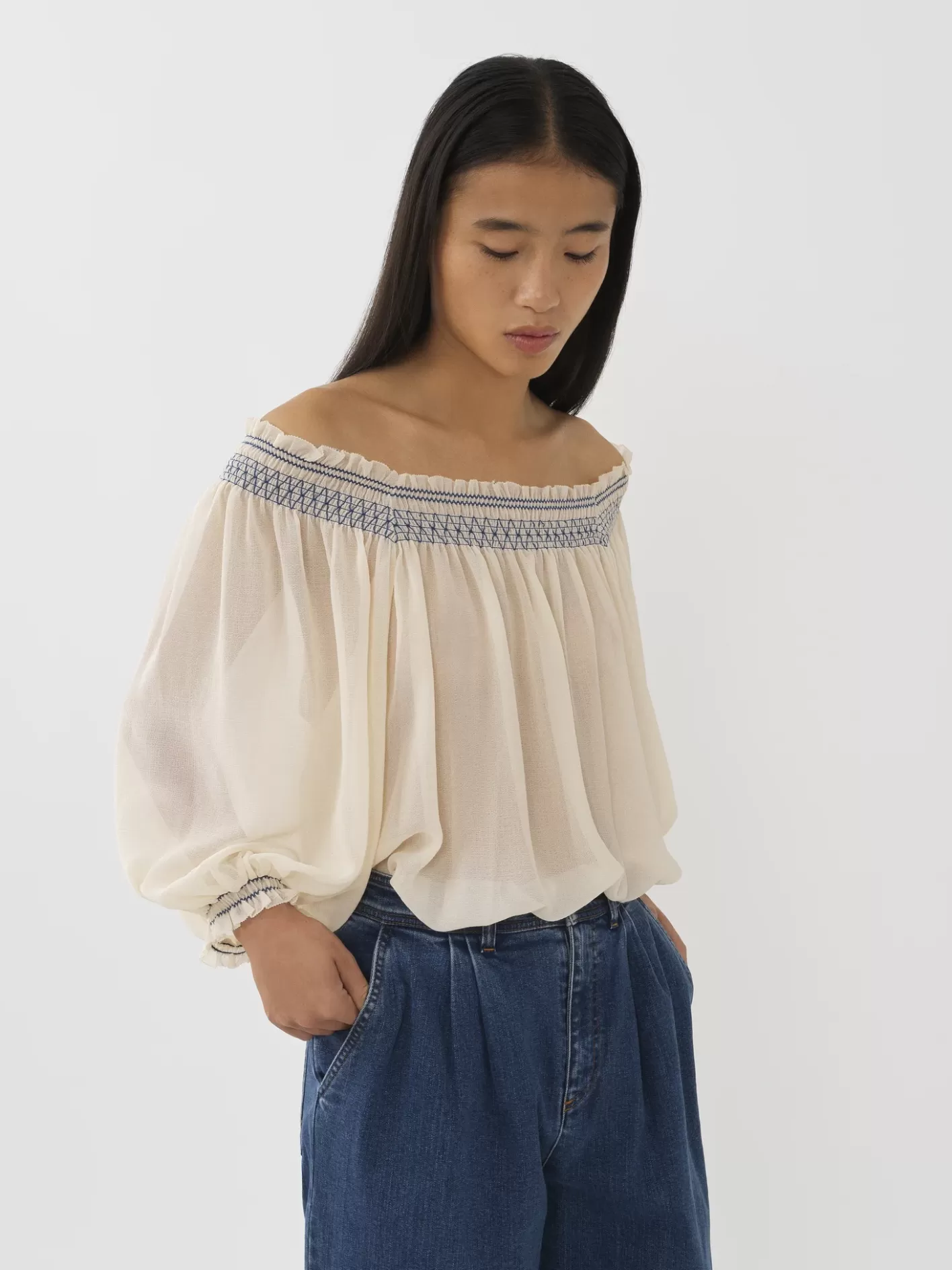 Cheap Chloé Smocked Top