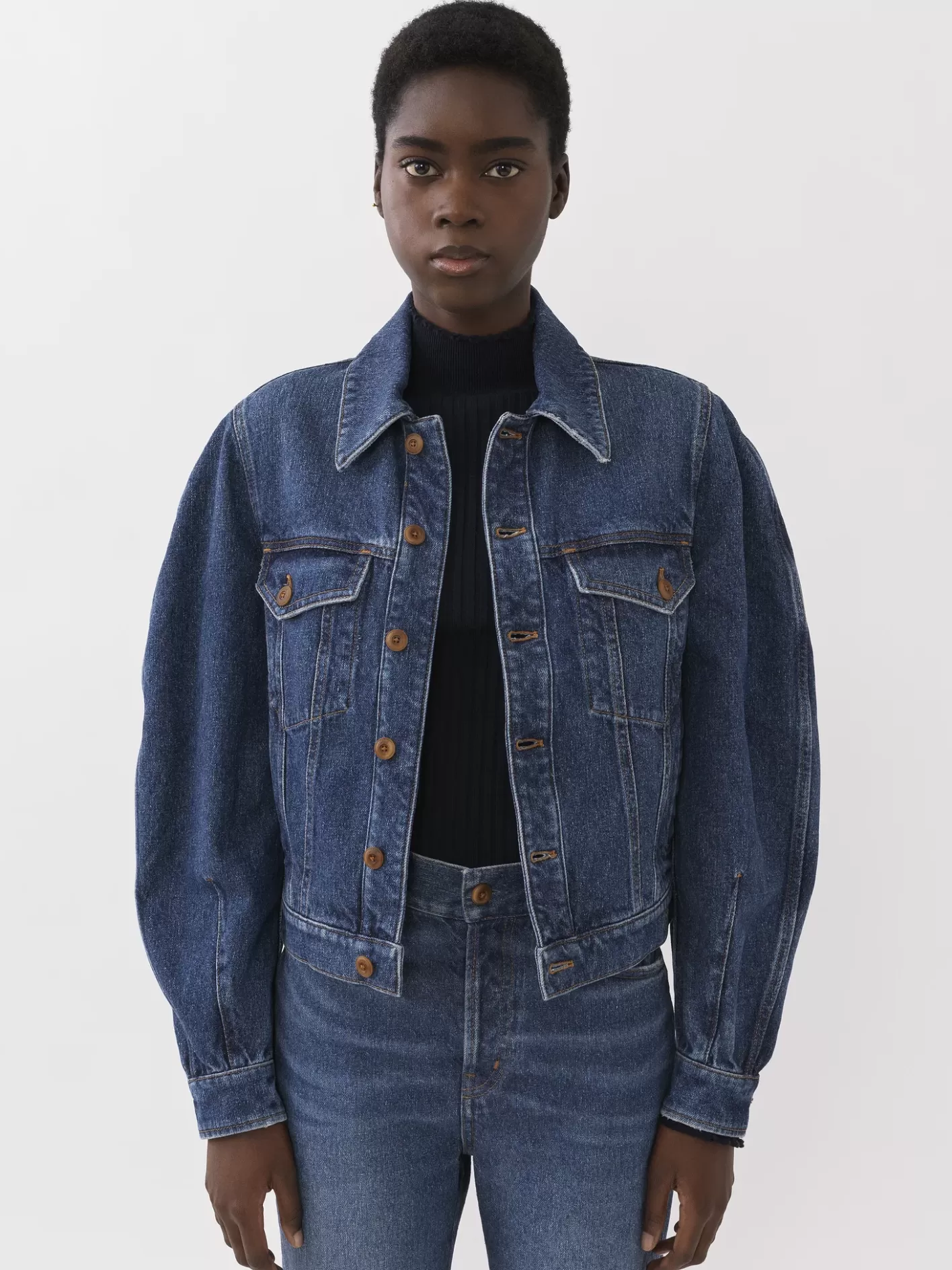 Online Chloé Taal Boxy Denim Jacket