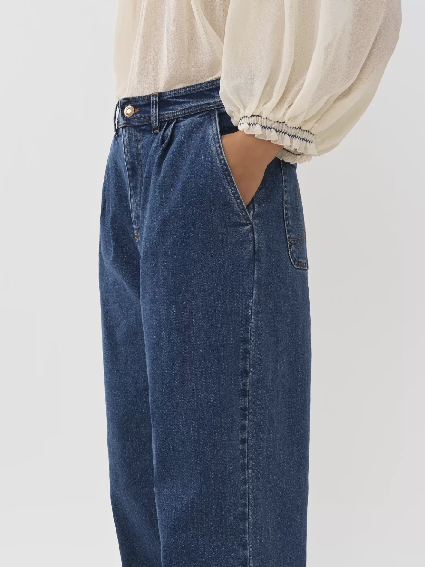 Fashion Chloé Tapered Denim Pants