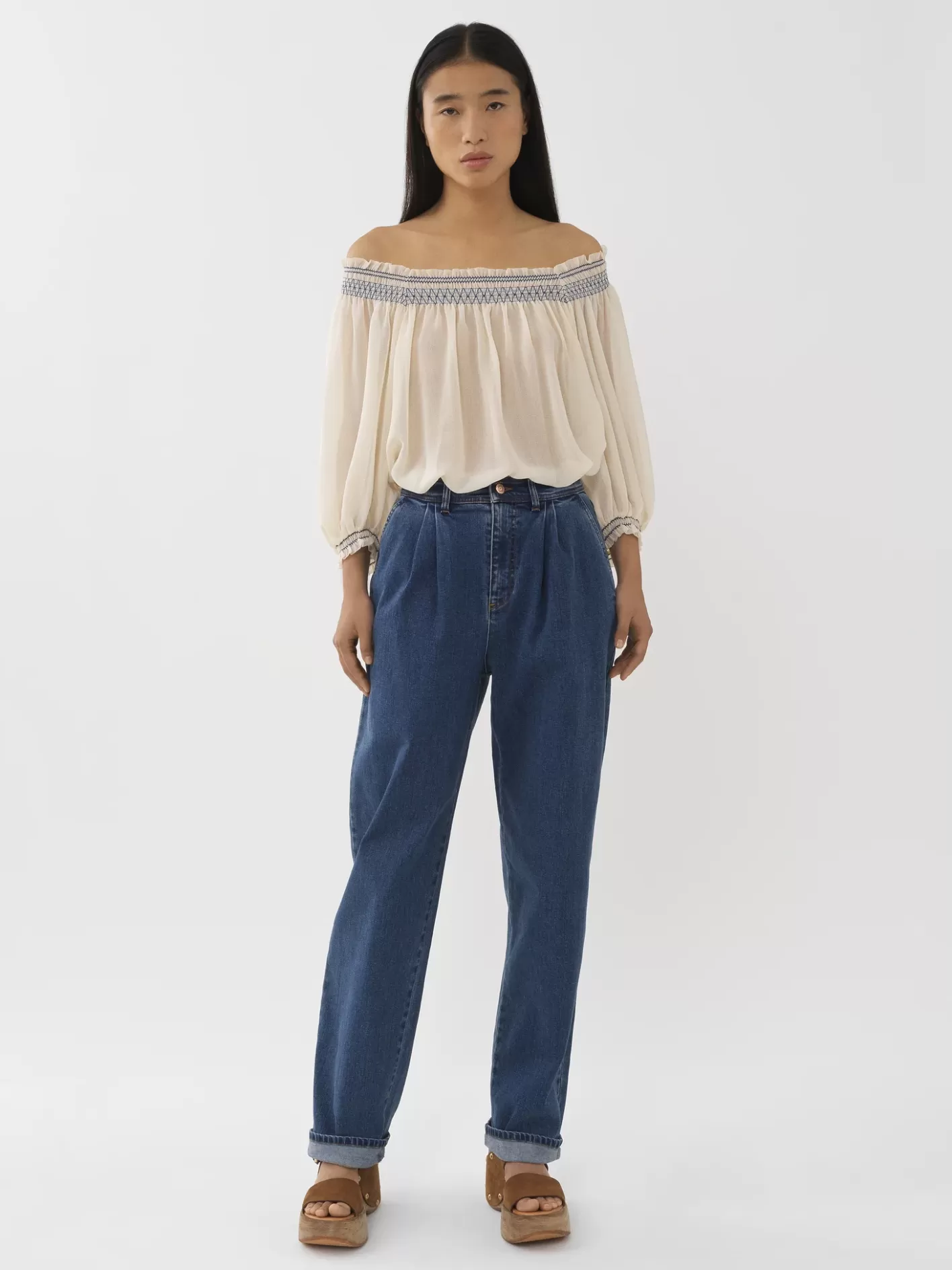 Fashion Chloé Tapered Denim Pants