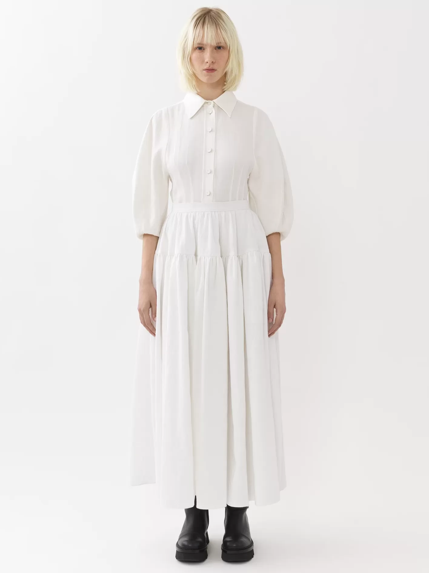 Shop Chloé Tiered Long Skirt