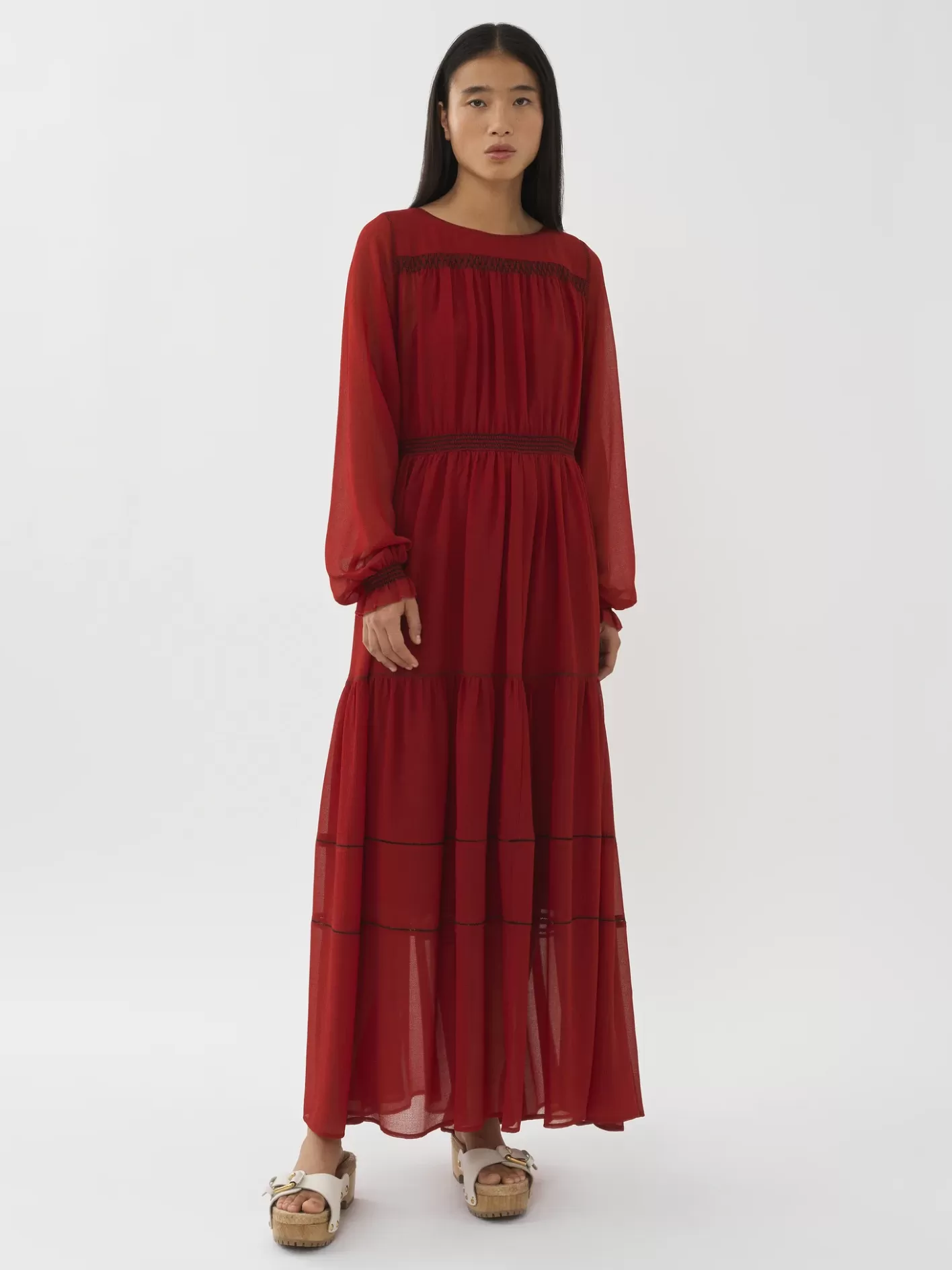 Outlet Chloé Tiered Maxi Dress