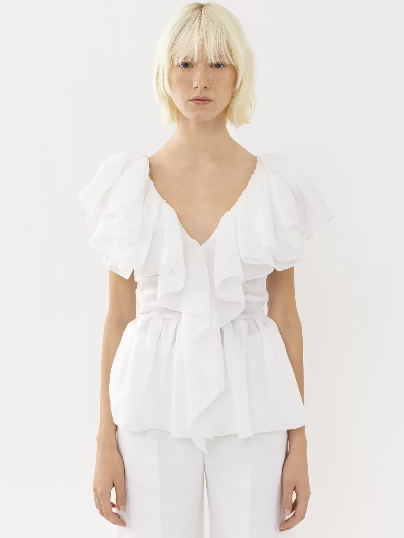 Flash Sale Chloé V-Neck Ruffle Top