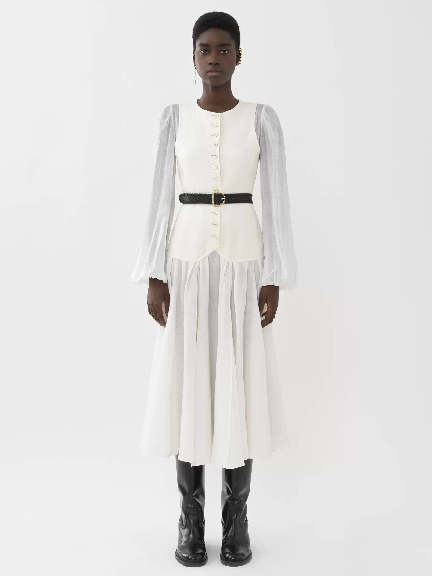 Cheap Chloé Waistcoat Mid-Length Dress