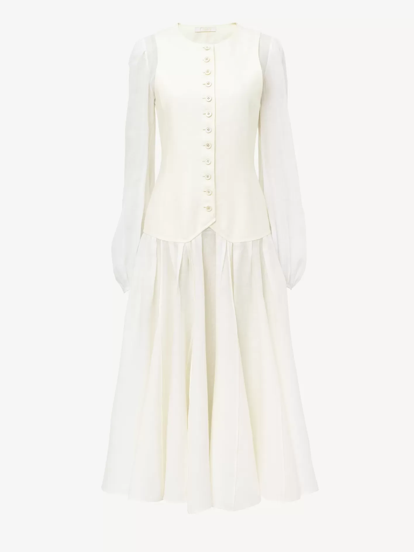 Cheap Chloé Waistcoat Mid-Length Dress